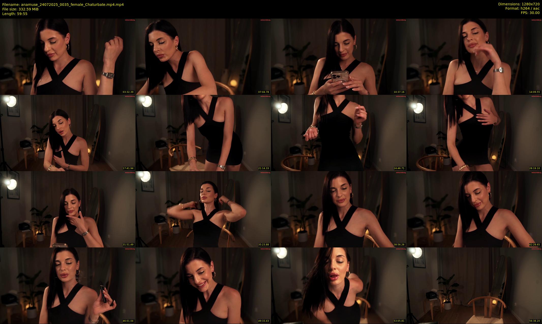 anamuse — 60 minute Chaturbate female cam show recording, 720p, Jul 24, 2025