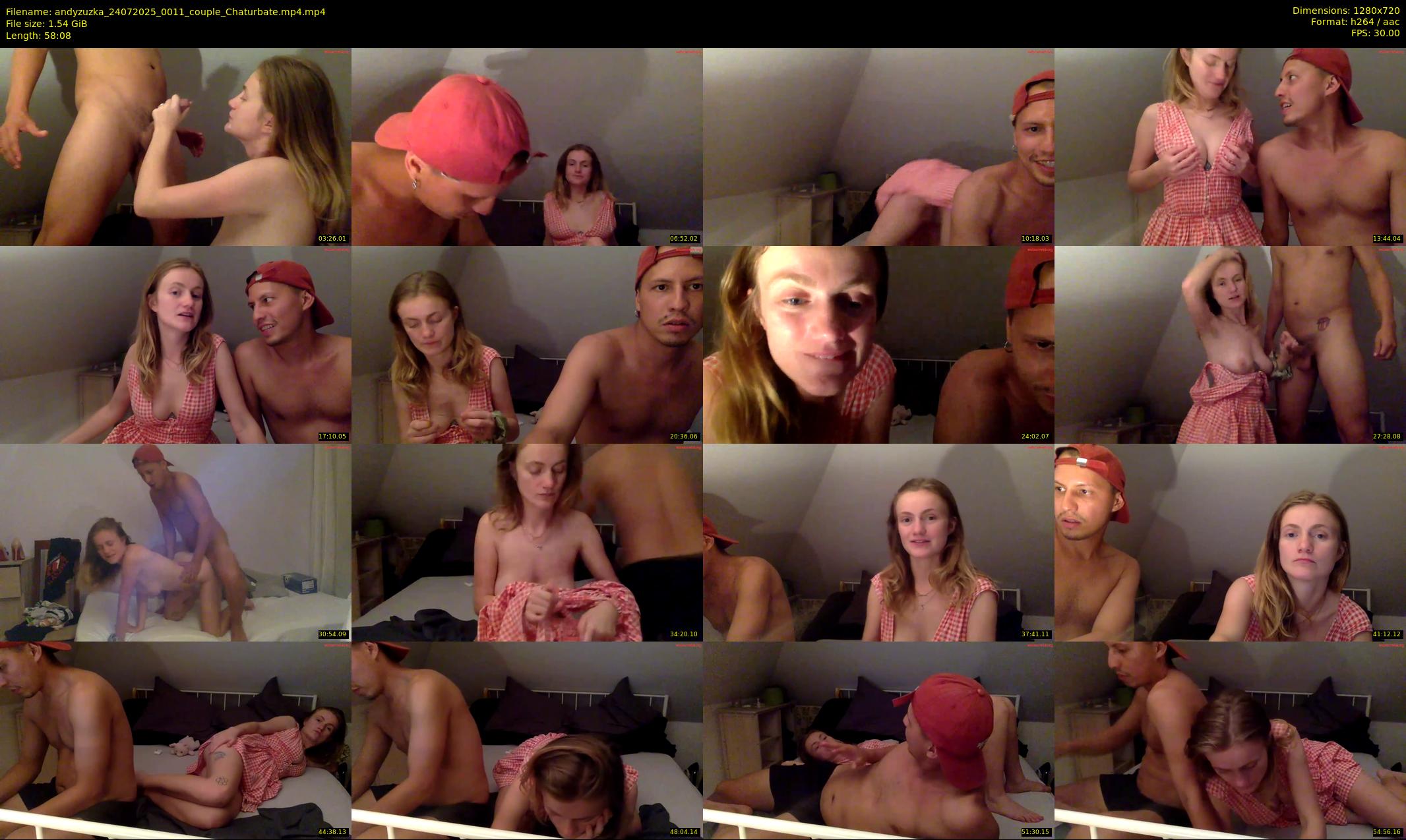 andyzuzka — 59 minute Chaturbate couple cam show recording, 720p, Jul 24, 2025