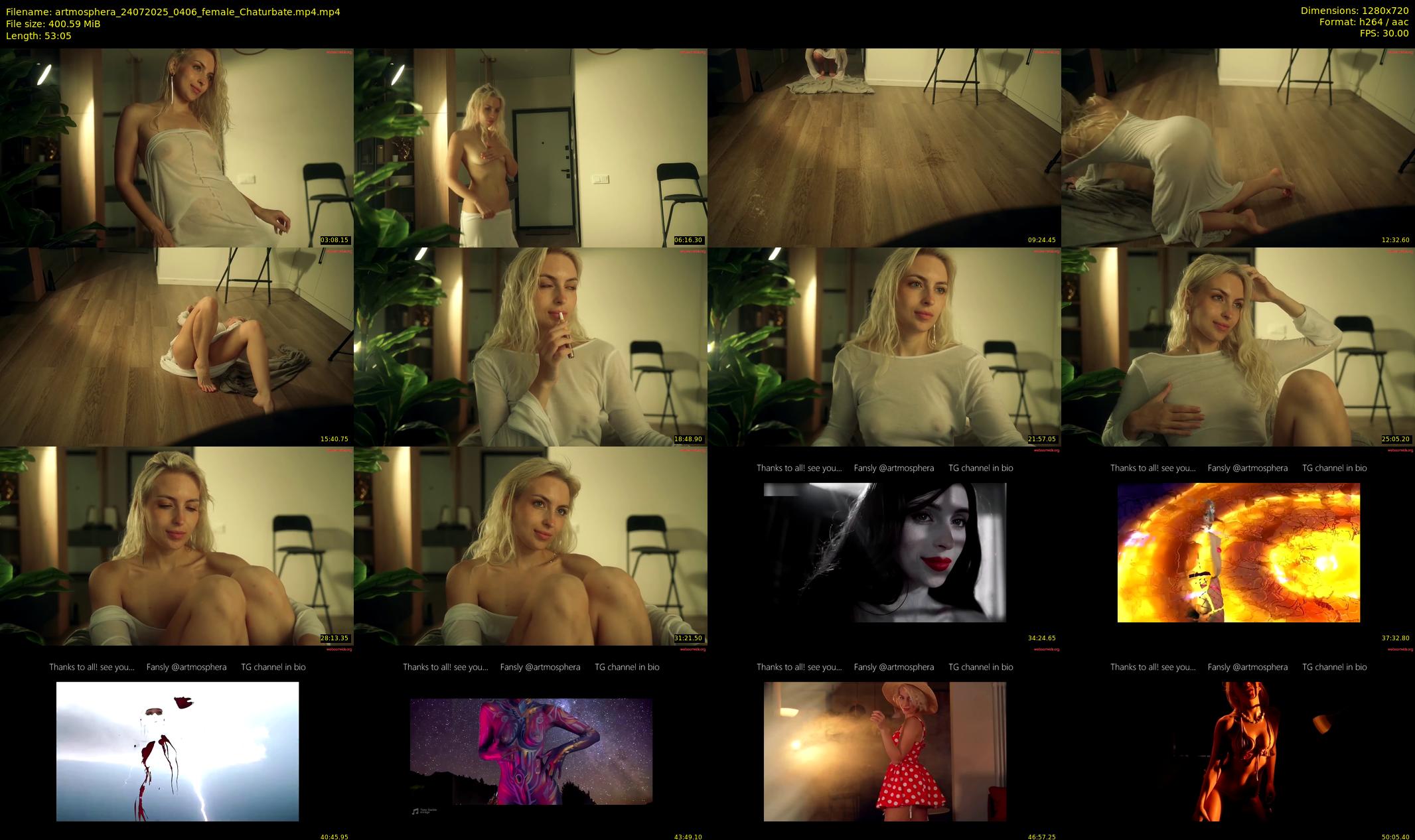 artmosphera — 54 minute Chaturbate female cam show recording, 720p, Jul 24, 2025