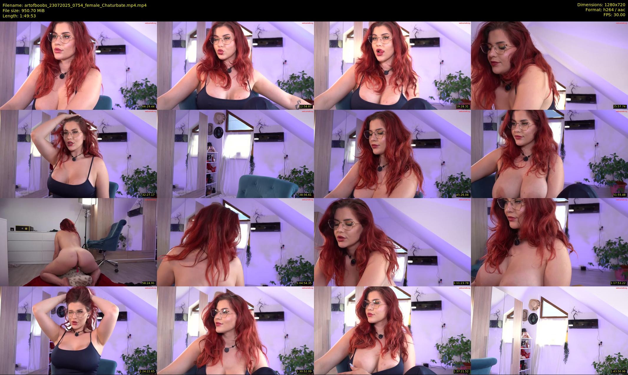 artofboobs — 110 minute Chaturbate female cam show recording, 720p, Jul 23, 2025