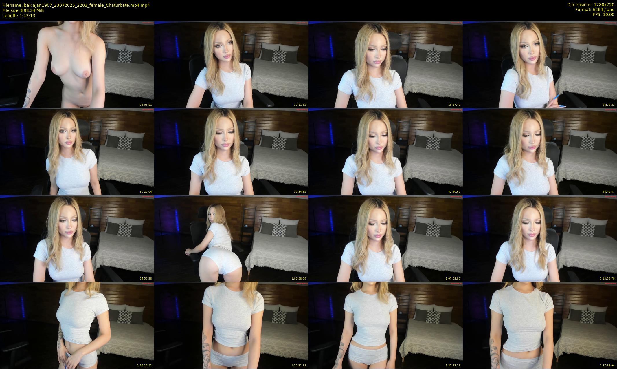 baklajan1907 — 104 minute Chaturbate female cam show recording, 720p, Jul 23, 2025