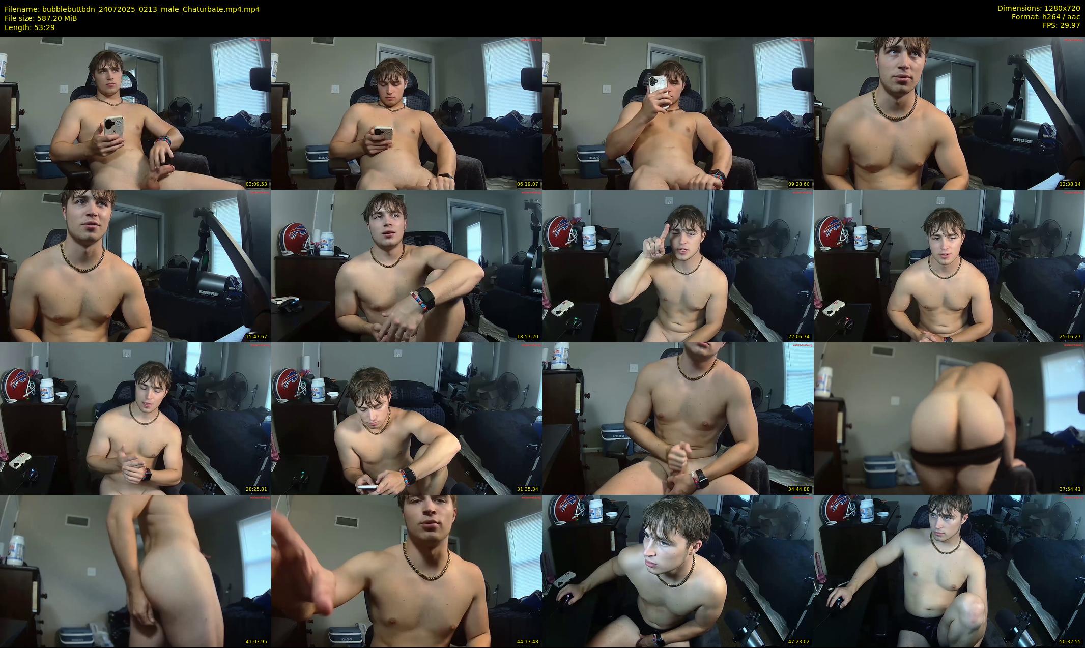 bubblebuttbdn — 54 minute Chaturbate male cam show recording, 720p, Jul 24, 2025