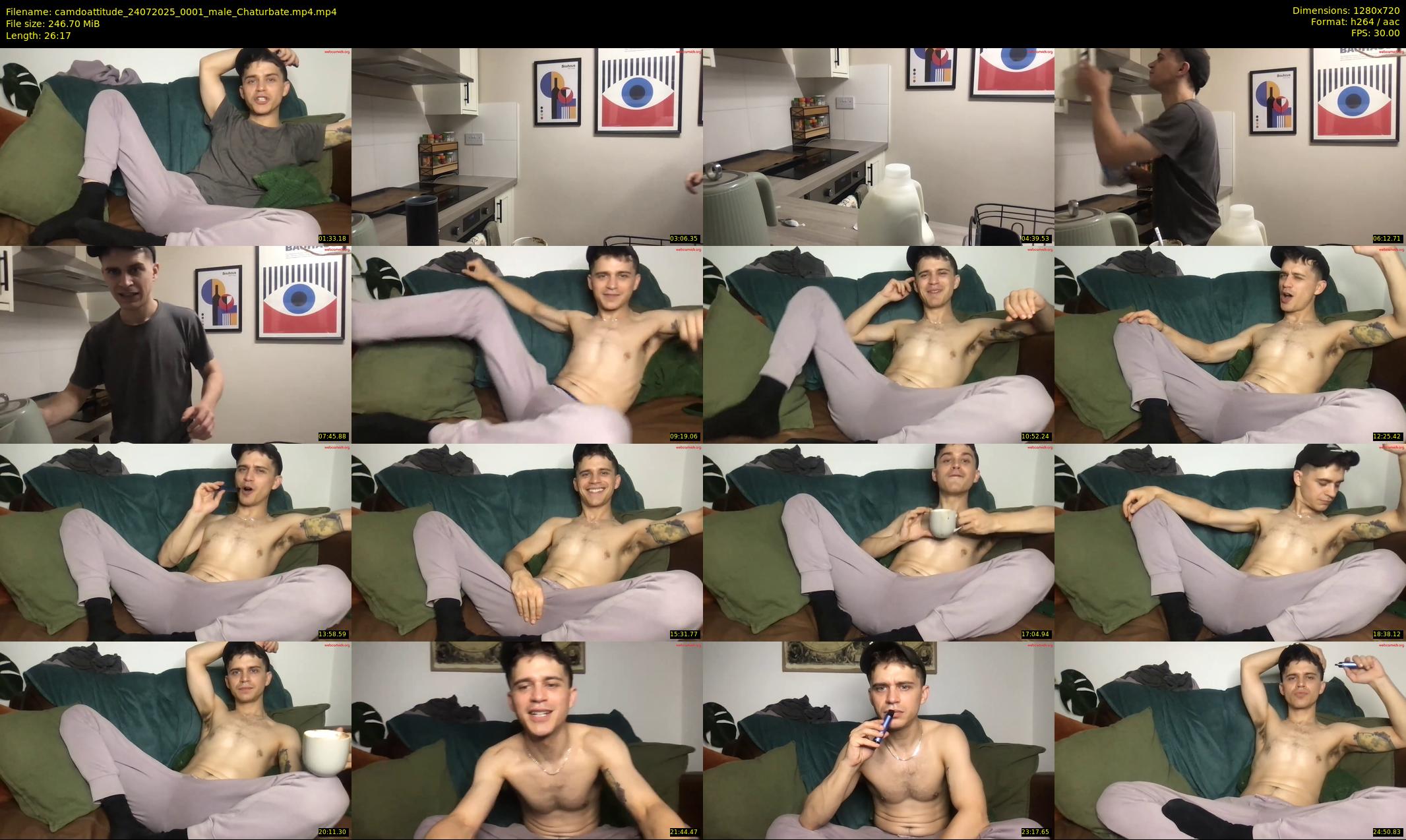 camdoattitude — 27 minute Chaturbate male cam show recording, 720p, Jul 24, 2025