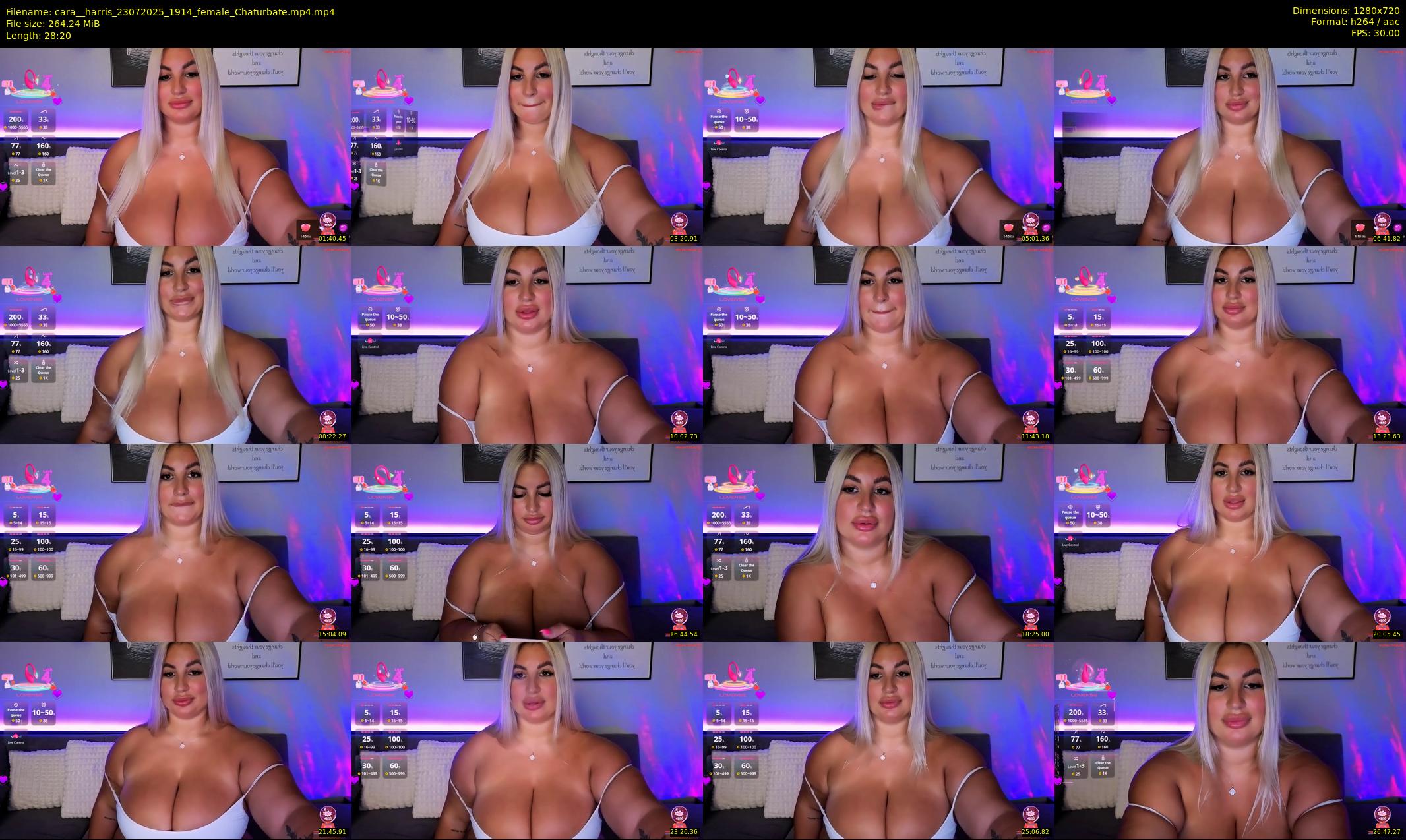 cara__harris — 29 minute Chaturbate female cam show recording, 720p, Jul 23, 2025
