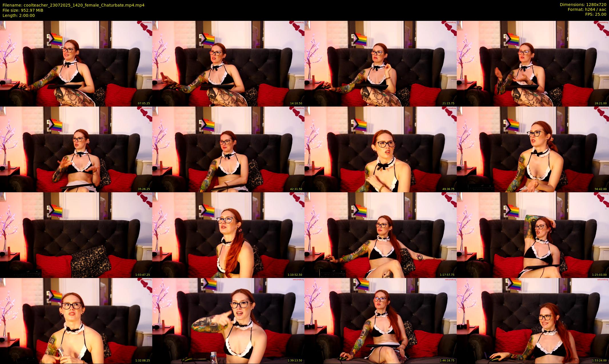 coolteacher — 120 minute Chaturbate female cam show recording, 720p, Jul 23, 2025