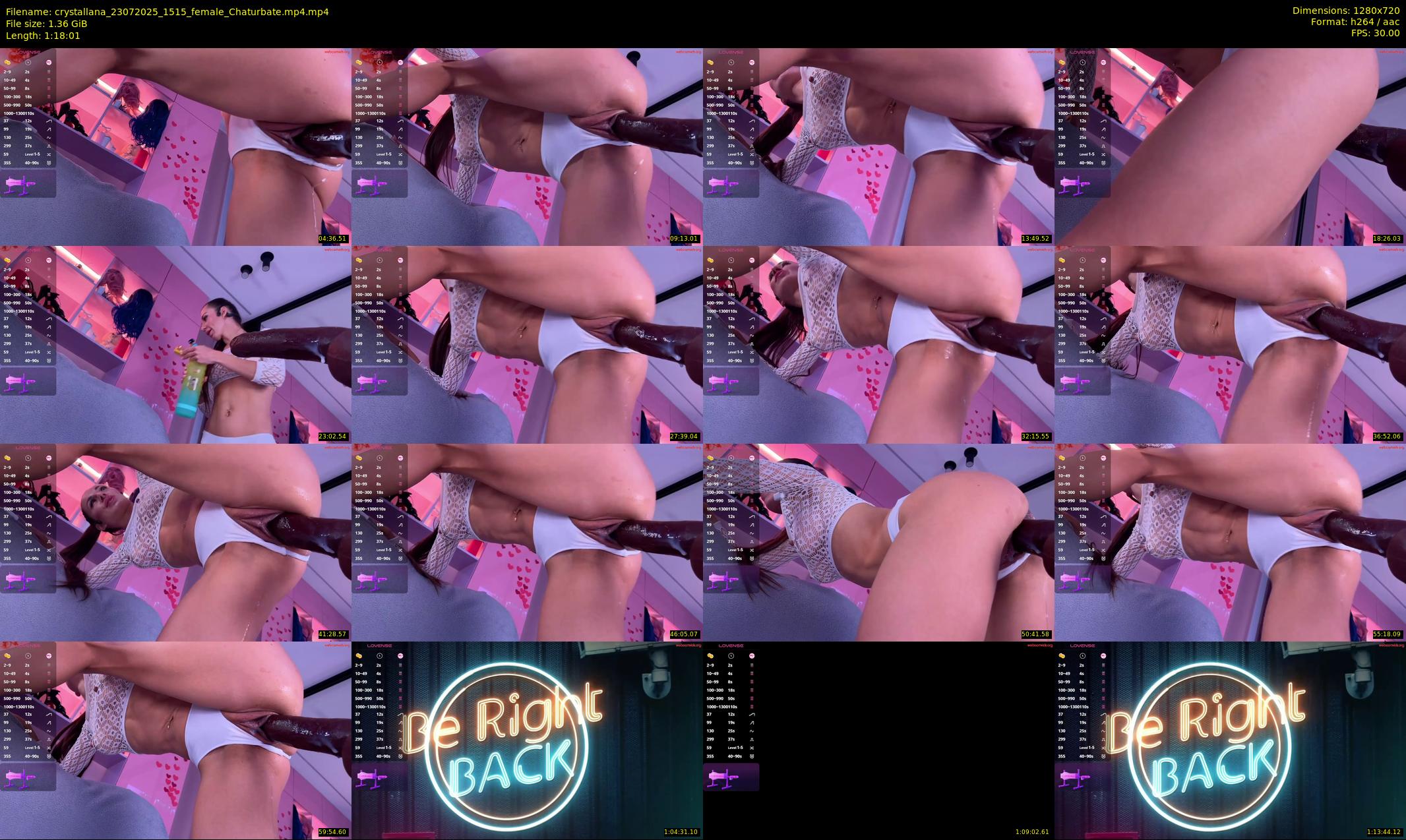 crystallana — 79 minute Chaturbate female cam show recording, 720p, Jul 23, 2025