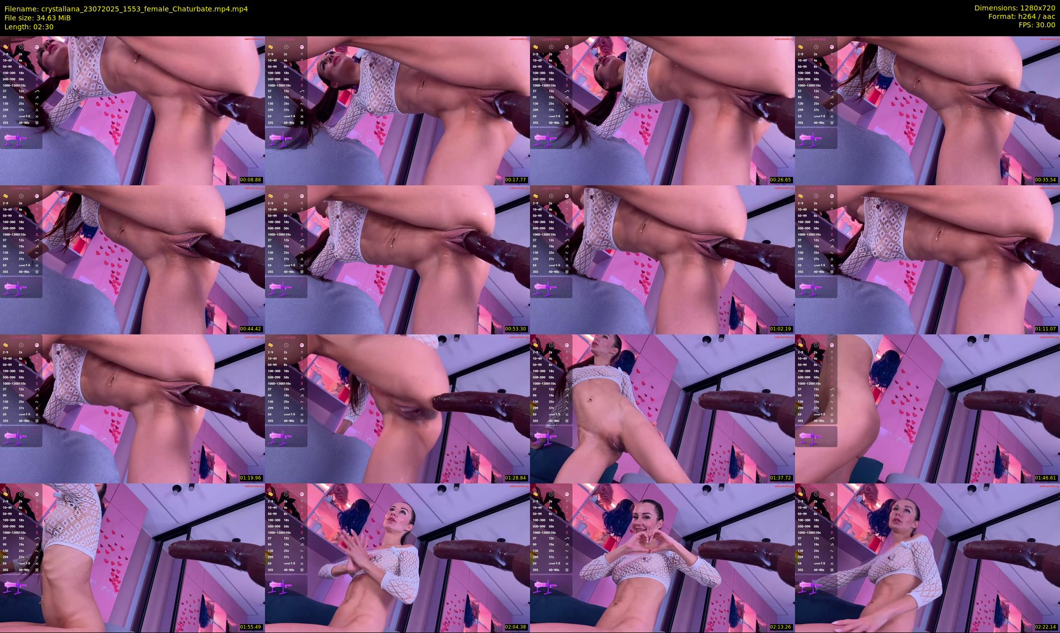 crystallana — 3 minute Chaturbate female cam show recording, 720p, Jul 23, 2025