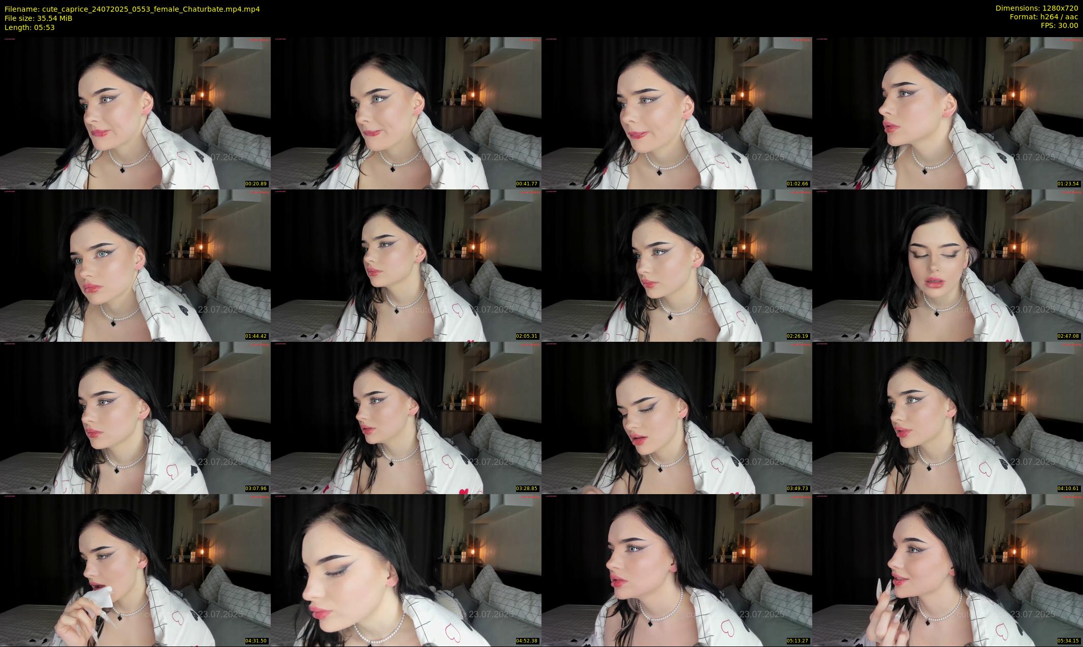 cute_caprice — 6 minute Chaturbate female cam show recording, 720p, Jul 24, 2025