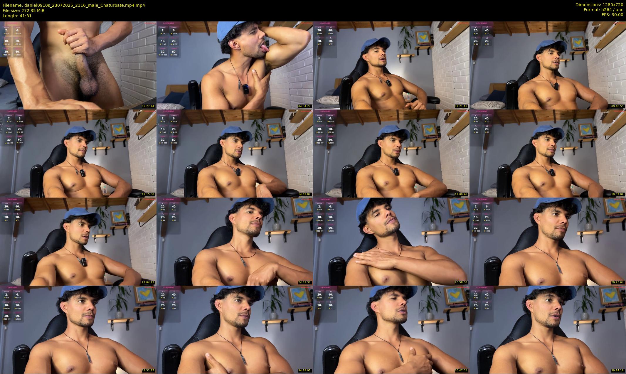 daniel0910s — 42 minute Chaturbate male cam show recording, 720p, Jul 23, 2025