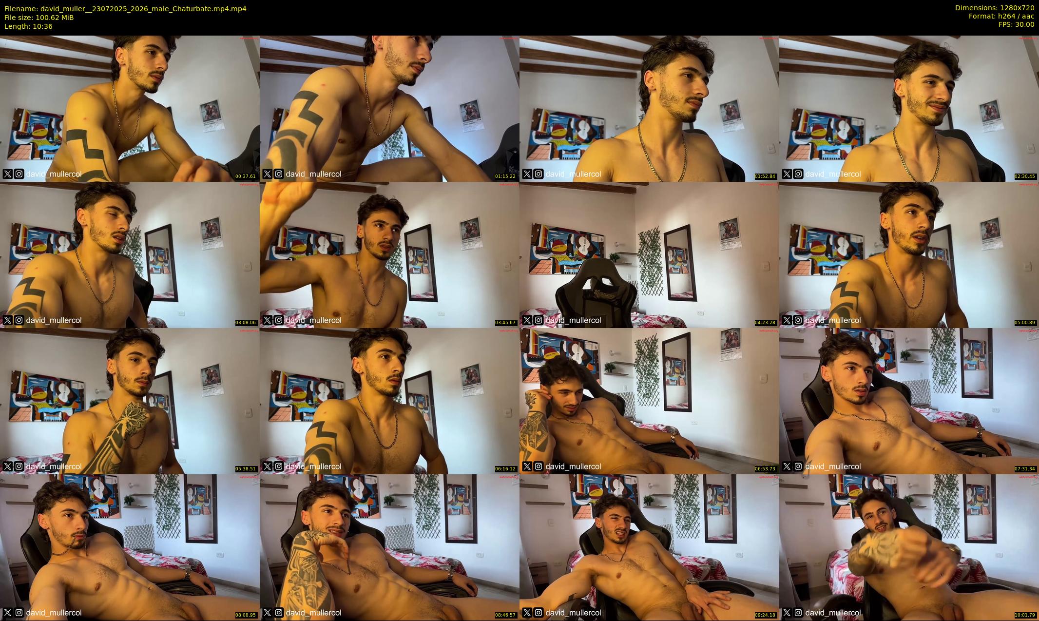 david_muller_ — 11 minute Chaturbate male cam show recording, 720p, Jul 23, 2025