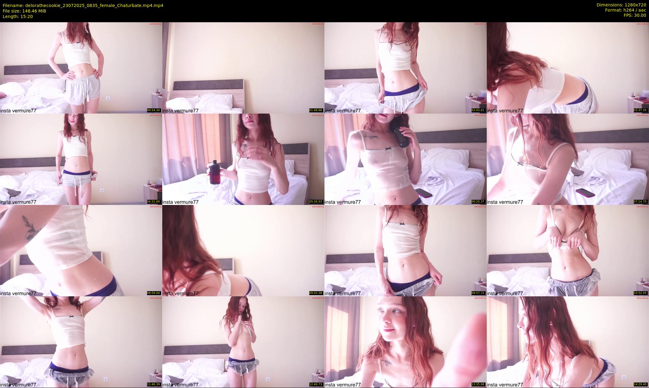 delorathecookie — 16 minute Chaturbate female cam show recording, 720p, Jul 23, 2025