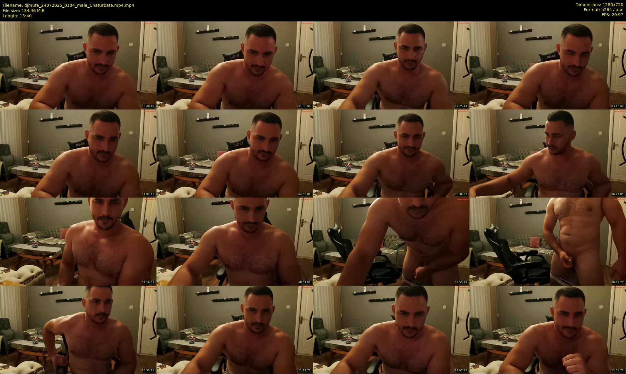 djmute — 14 minute Chaturbate male cam show recording, 720p, Jul 24, 2025