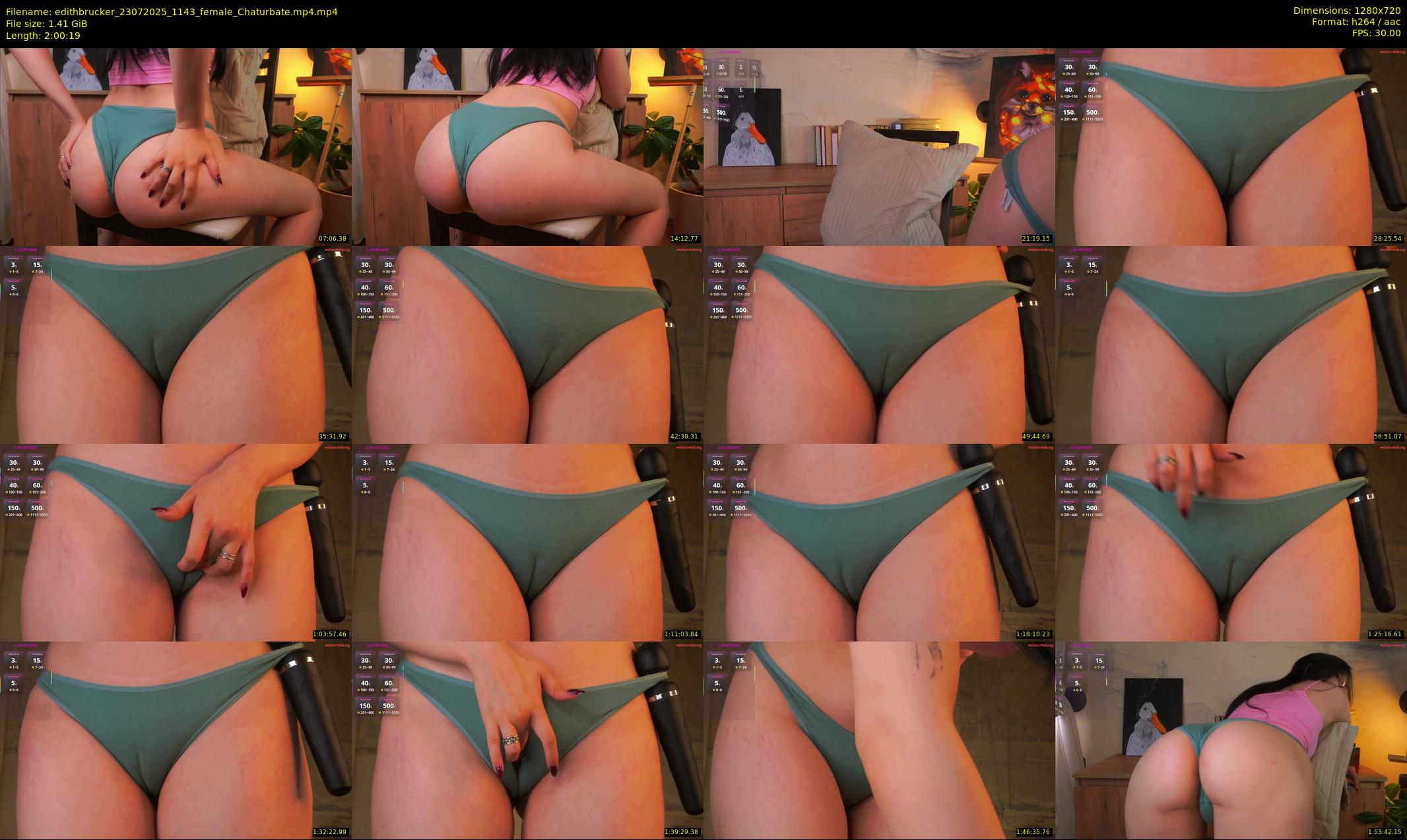 edithbrucker — 121 minute Chaturbate female cam show recording, 720p, Jul 23, 2025