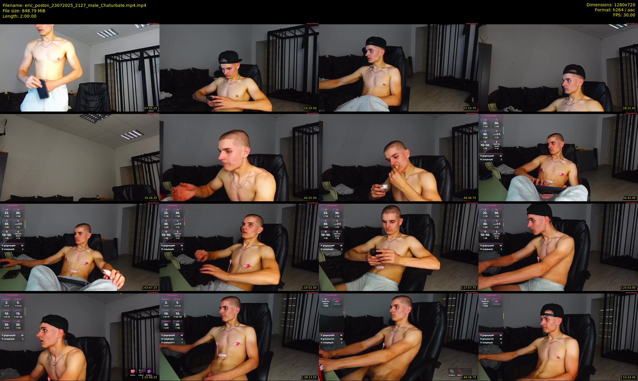 eric_poston — 120 minute Chaturbate male cam show recording, 720p, Jul 23, 2025