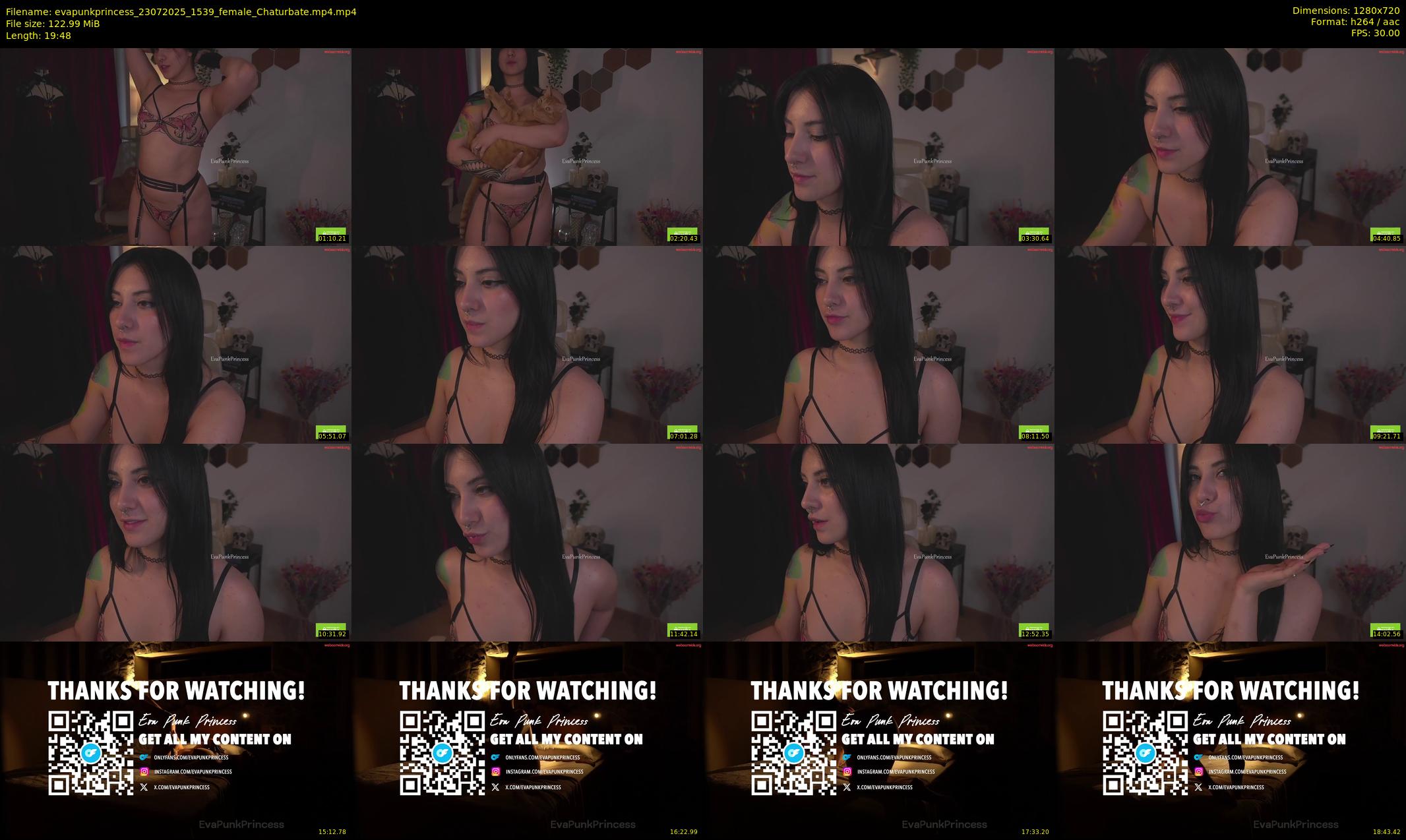 evapunkprincess — 20 minute Chaturbate female cam show recording, 720p, Jul 23, 2025