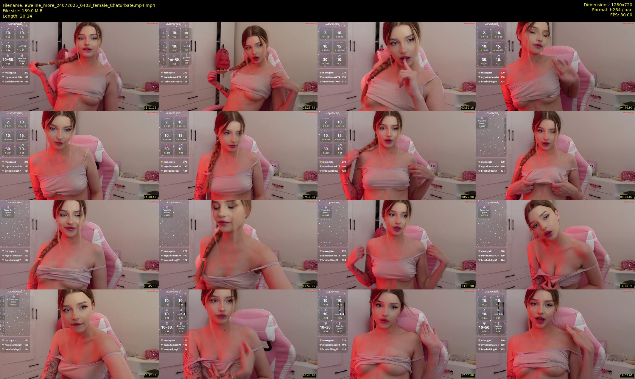 eweline_more — 21 minute Chaturbate female cam show recording, 720p, Jul 24, 2025