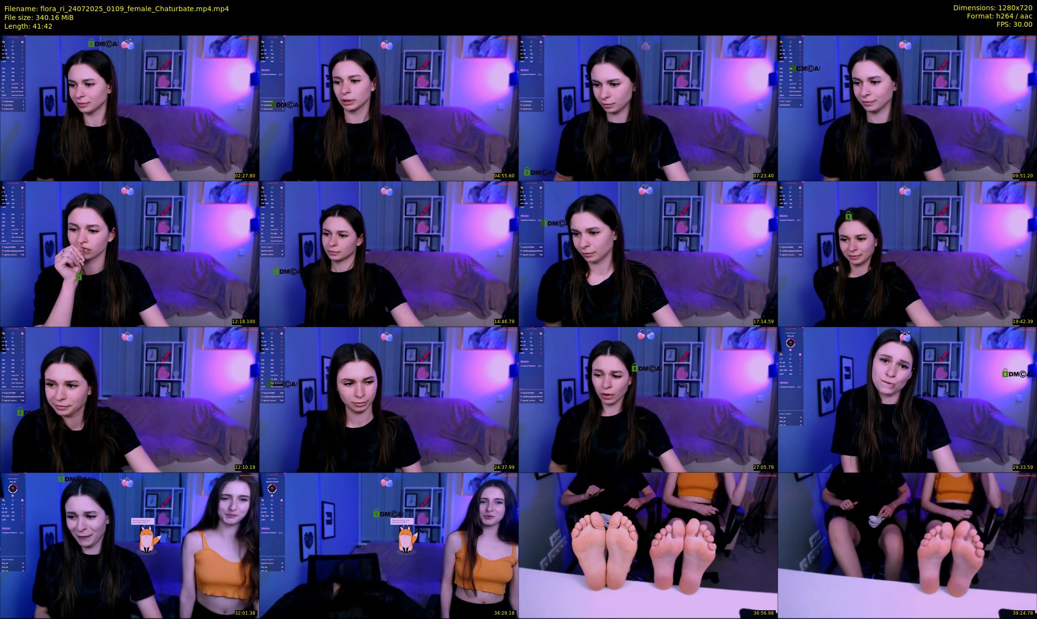 flora_ri — 42 minute Chaturbate female cam show recording, 720p, Jul 24, 2025