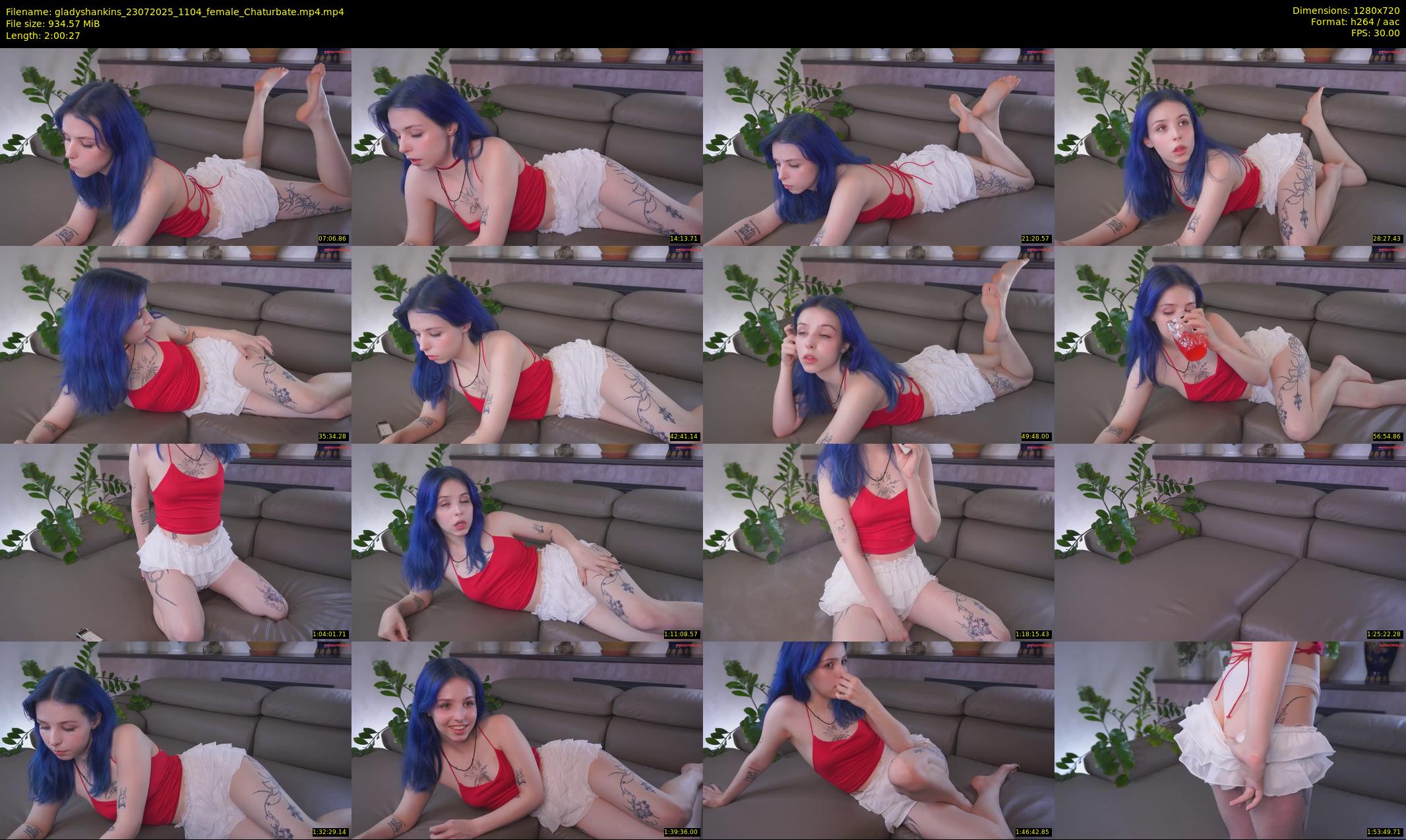 gladyshankins — 121 minute Chaturbate female cam show recording, 720p, Jul 23, 2025
