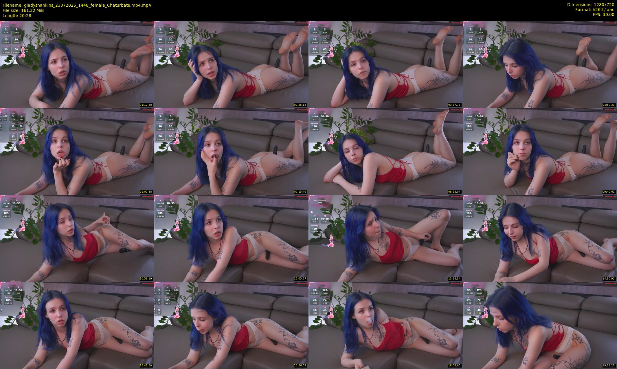 gladyshankins — 21 minute Chaturbate female cam show recording, 720p, Jul 23, 2025