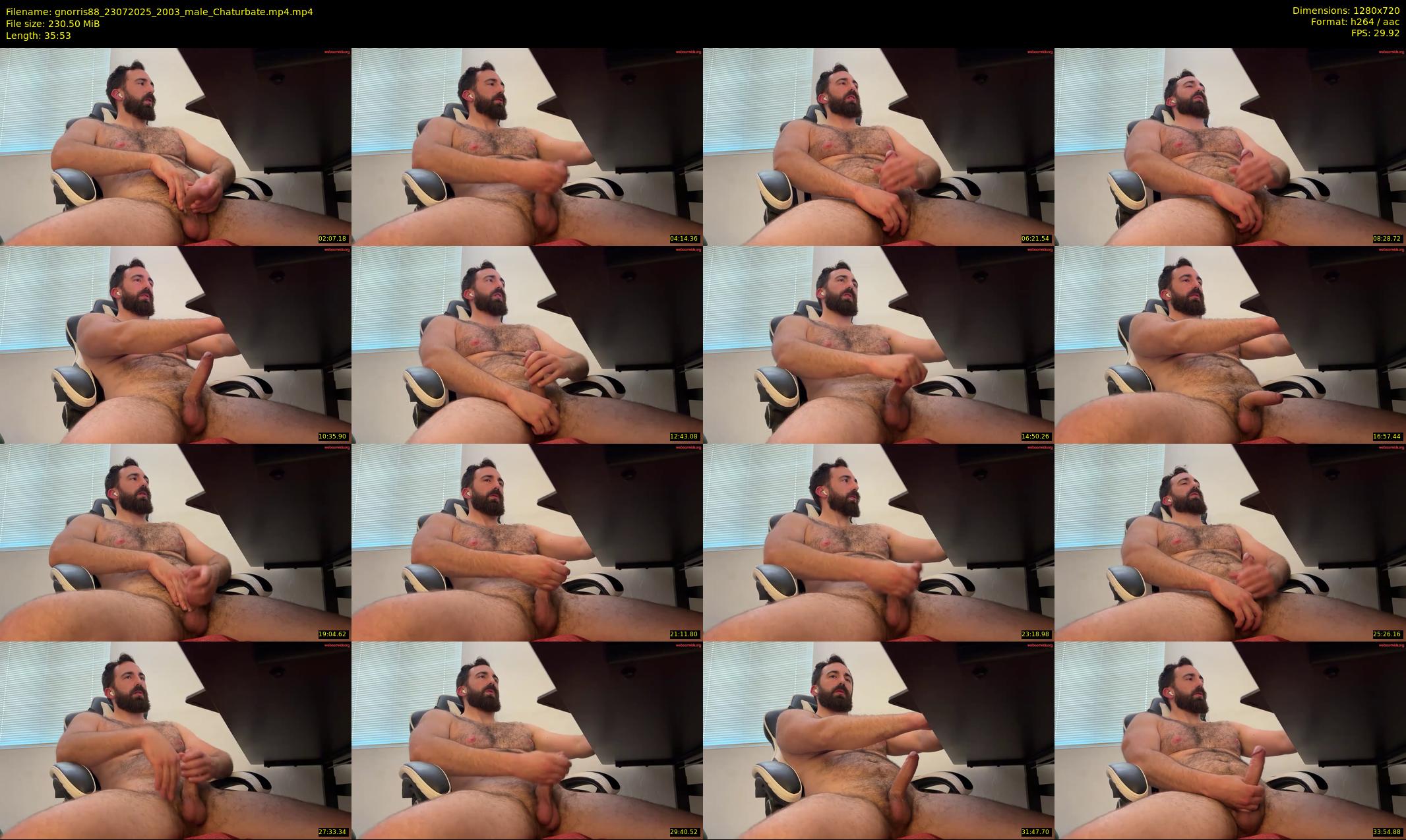 gnorris88 — 36 minute Chaturbate male cam show recording, 720p, Jul 23, 2025
