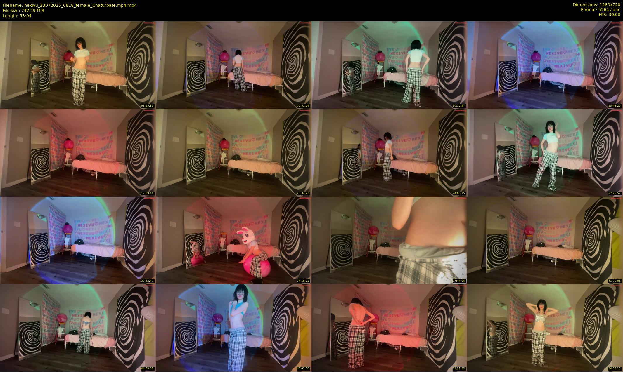 hexivu — 59 minute Chaturbate female cam show recording, 720p, Jul 23, 2025