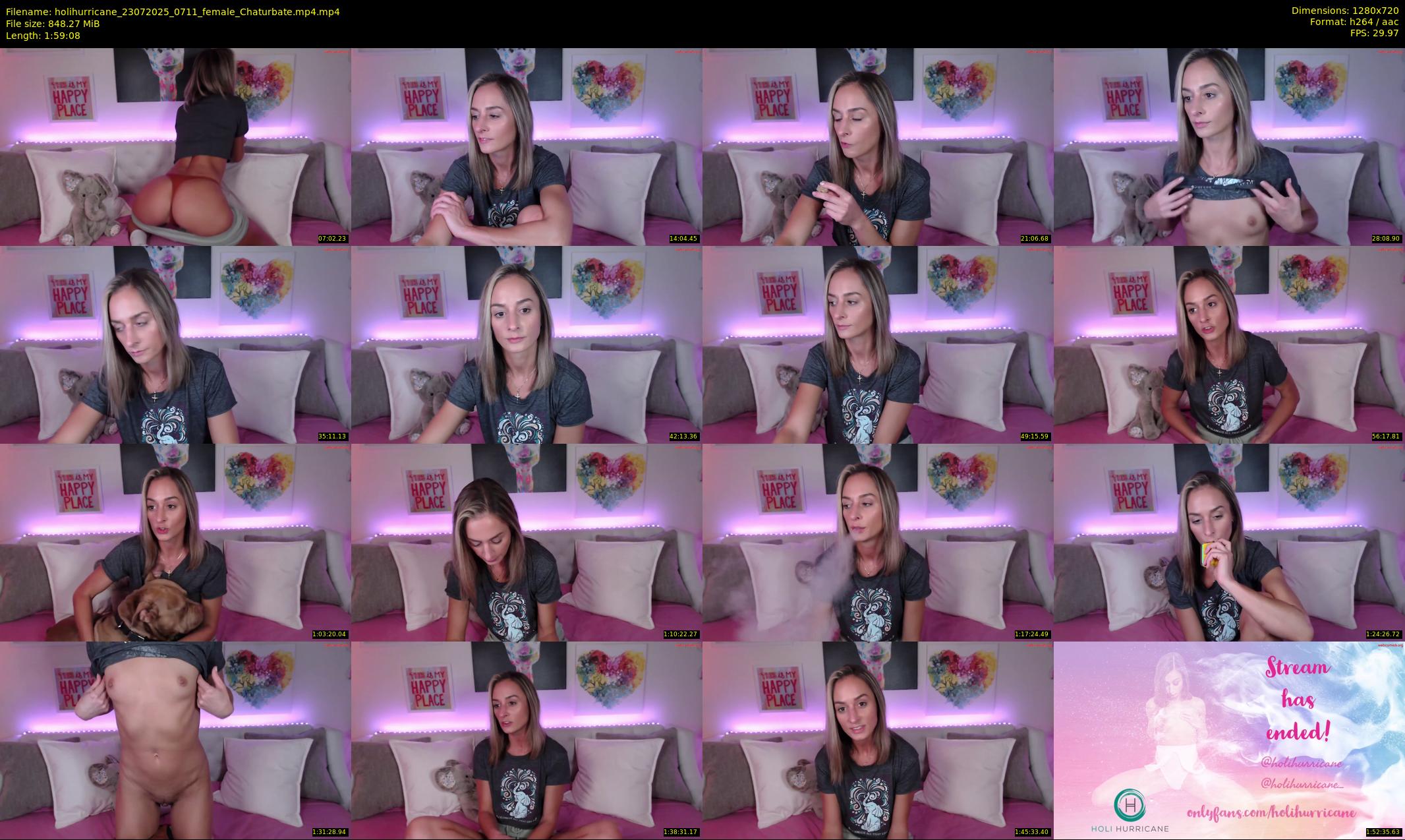 holihurricane — 120 minute Chaturbate female cam show recording, 720p, Jul 23, 2025