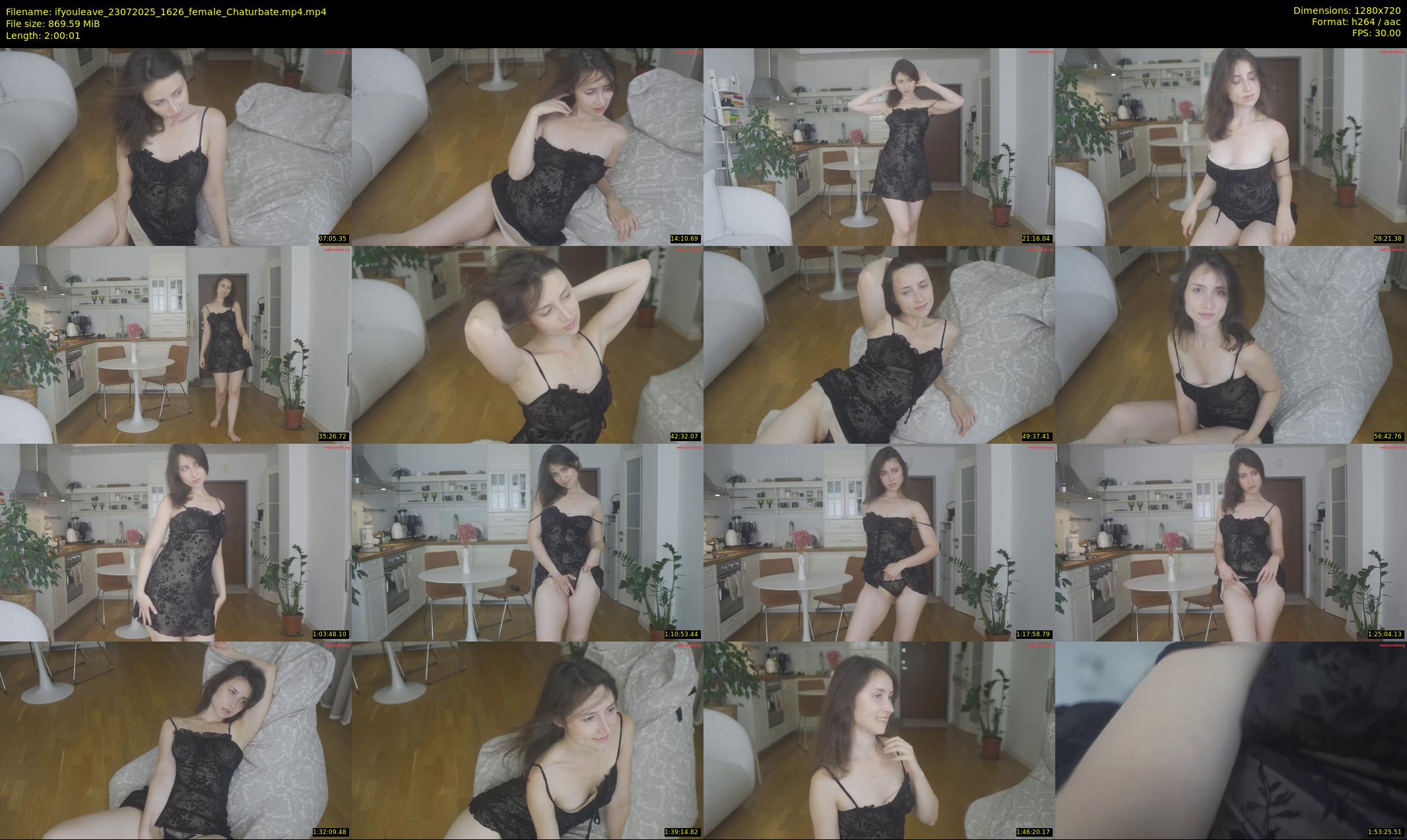 ifyouleave — 121 minute Chaturbate female cam show recording, 720p, Jul 23, 2025