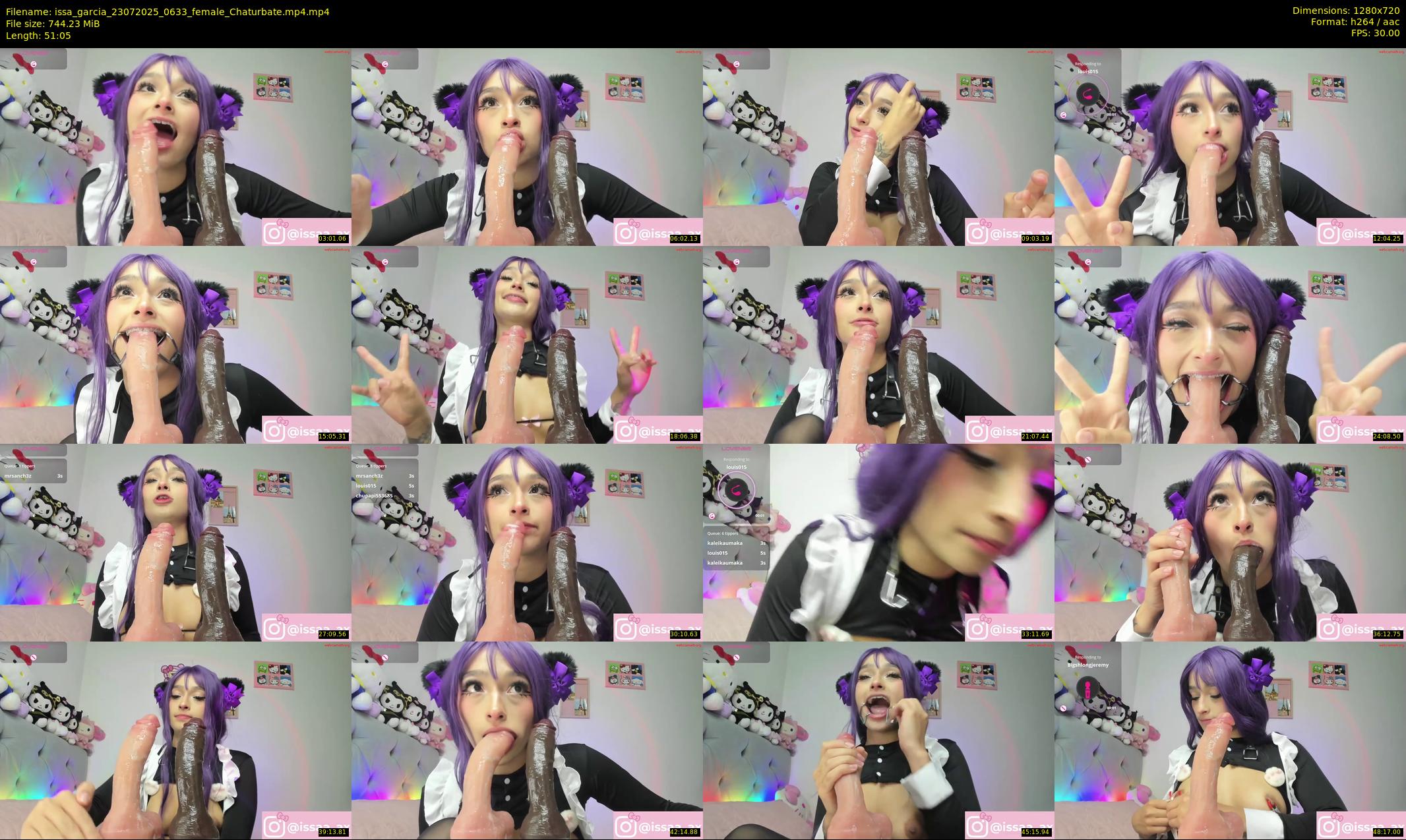 issa_garcia — 52 minute Chaturbate female cam show recording, 720p, Jul 23, 2025