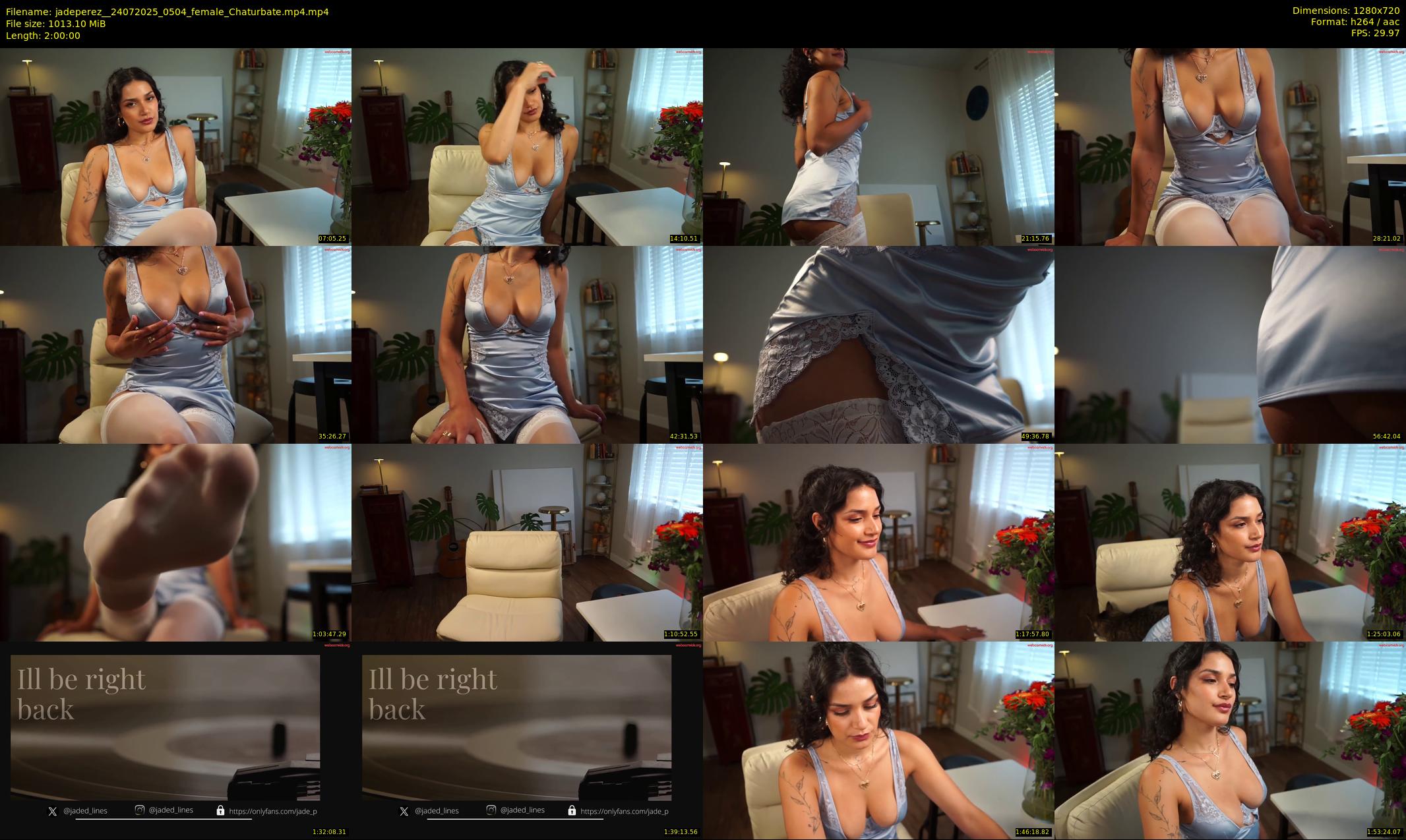 jadeperez_ — 120 minute Chaturbate female cam show recording, 720p, Jul 24, 2025