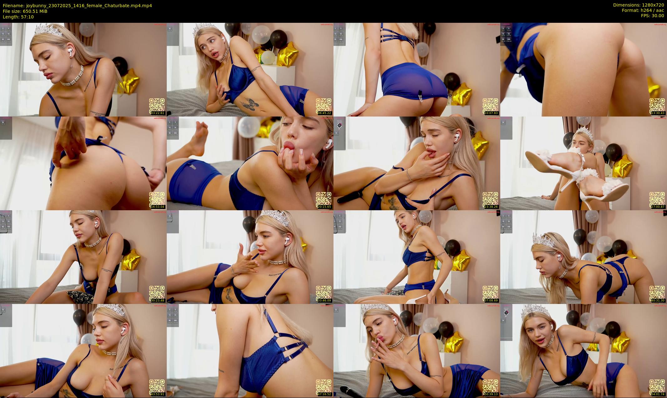 joybunny — 58 minute Chaturbate female cam show recording, 720p, Jul 23, 2025