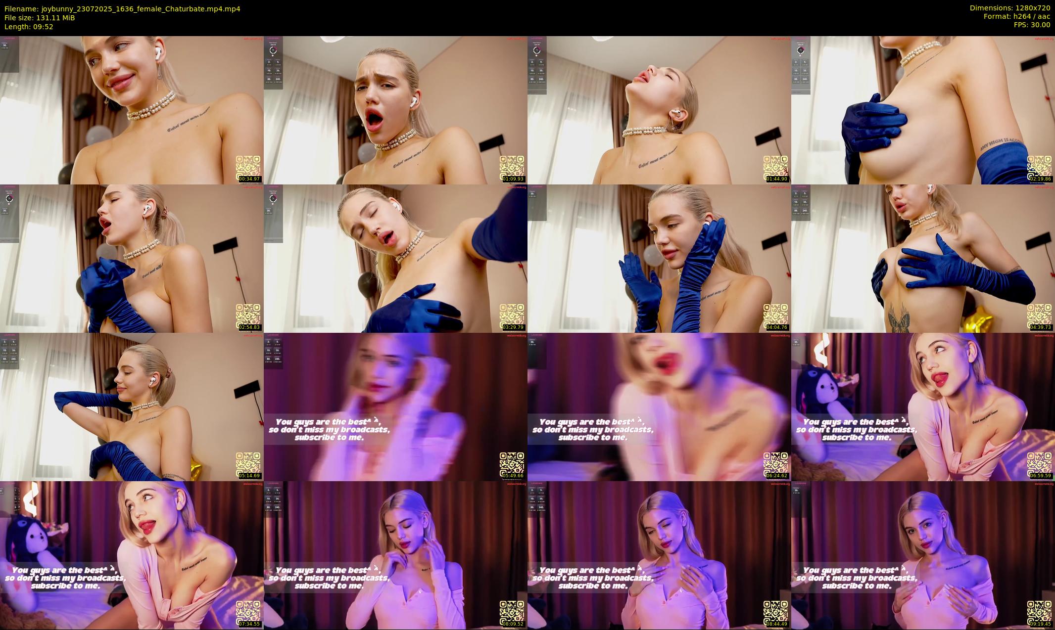 joybunny — 10 minute Chaturbate female cam show recording, 720p, Jul 23, 2025