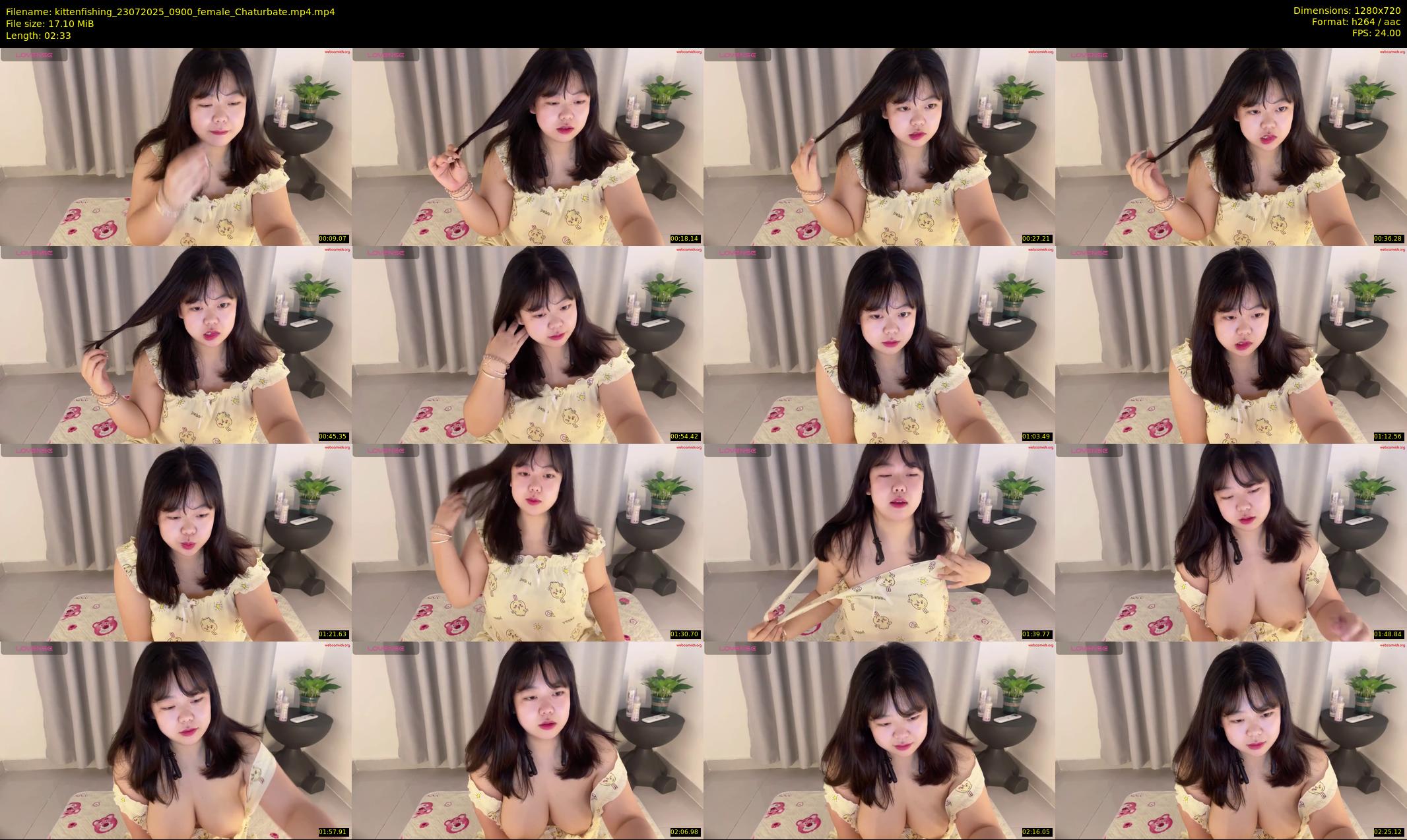 kittenfishing — 3 minute Chaturbate female cam show recording, 720p, Jul 23, 2025