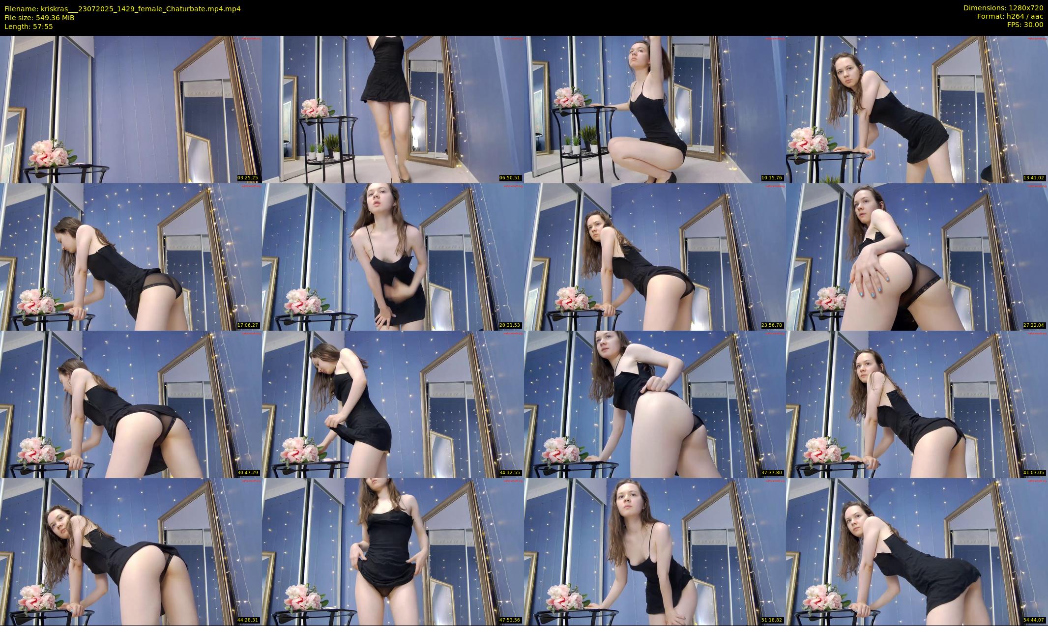 kriskras__ — 58 minute Chaturbate female cam show recording, 720p, Jul 23, 2025