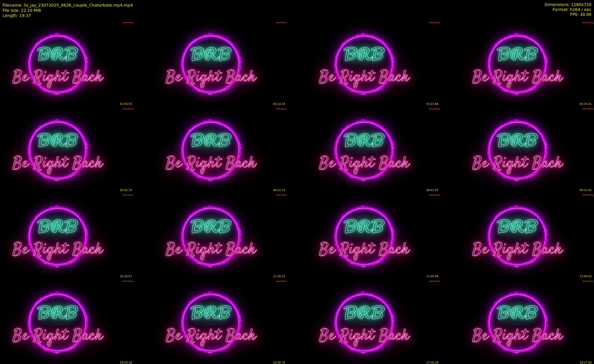 liz_jay — 20 minute Chaturbate couple cam show recording, 720p, Jul 23, 2025