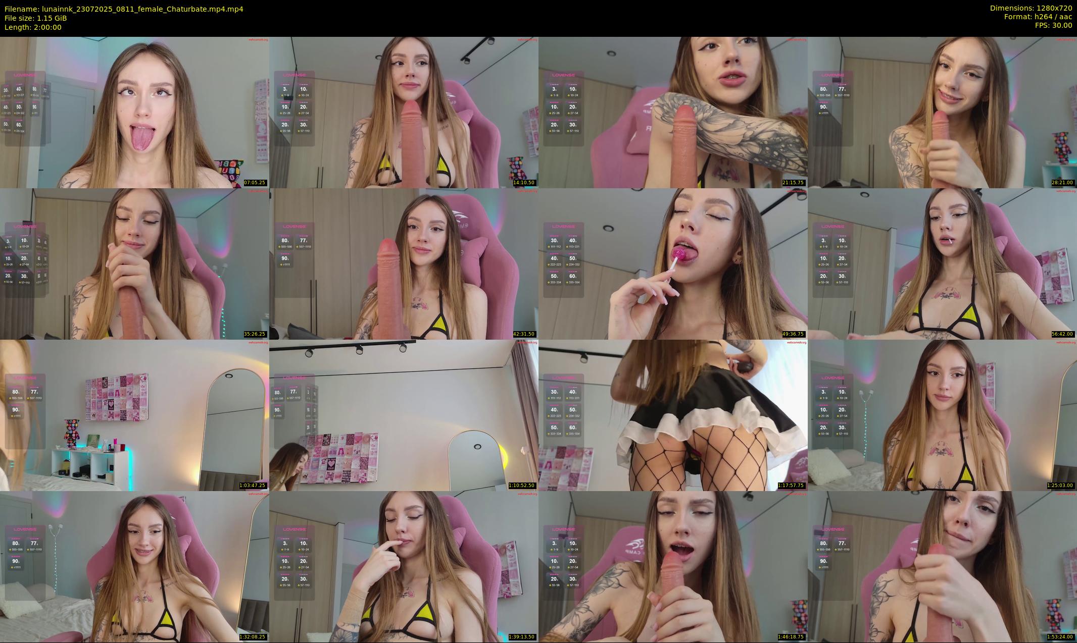 lunainnk — 120 minute Chaturbate female cam show recording, 720p, Jul 23, 2025