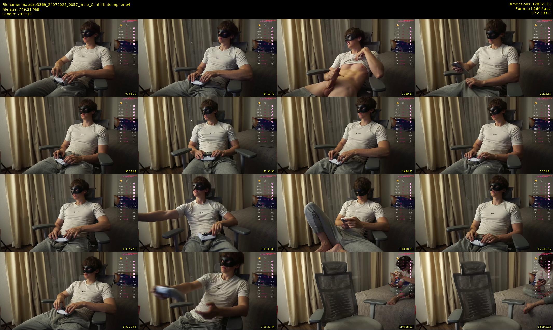 maestro3369 — 121 minute Chaturbate male cam show recording, 720p, Jul 24, 2025