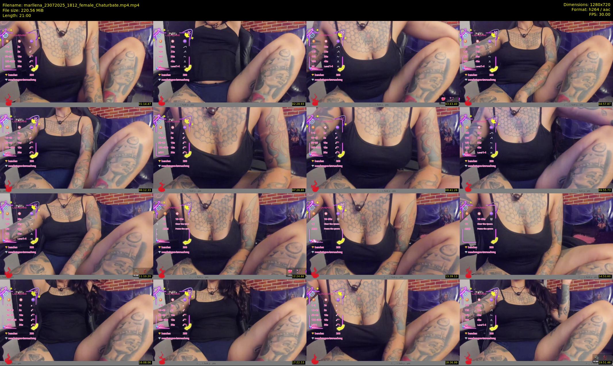 marllena — 21 minute Chaturbate female cam show recording, 720p, Jul 23, 2025