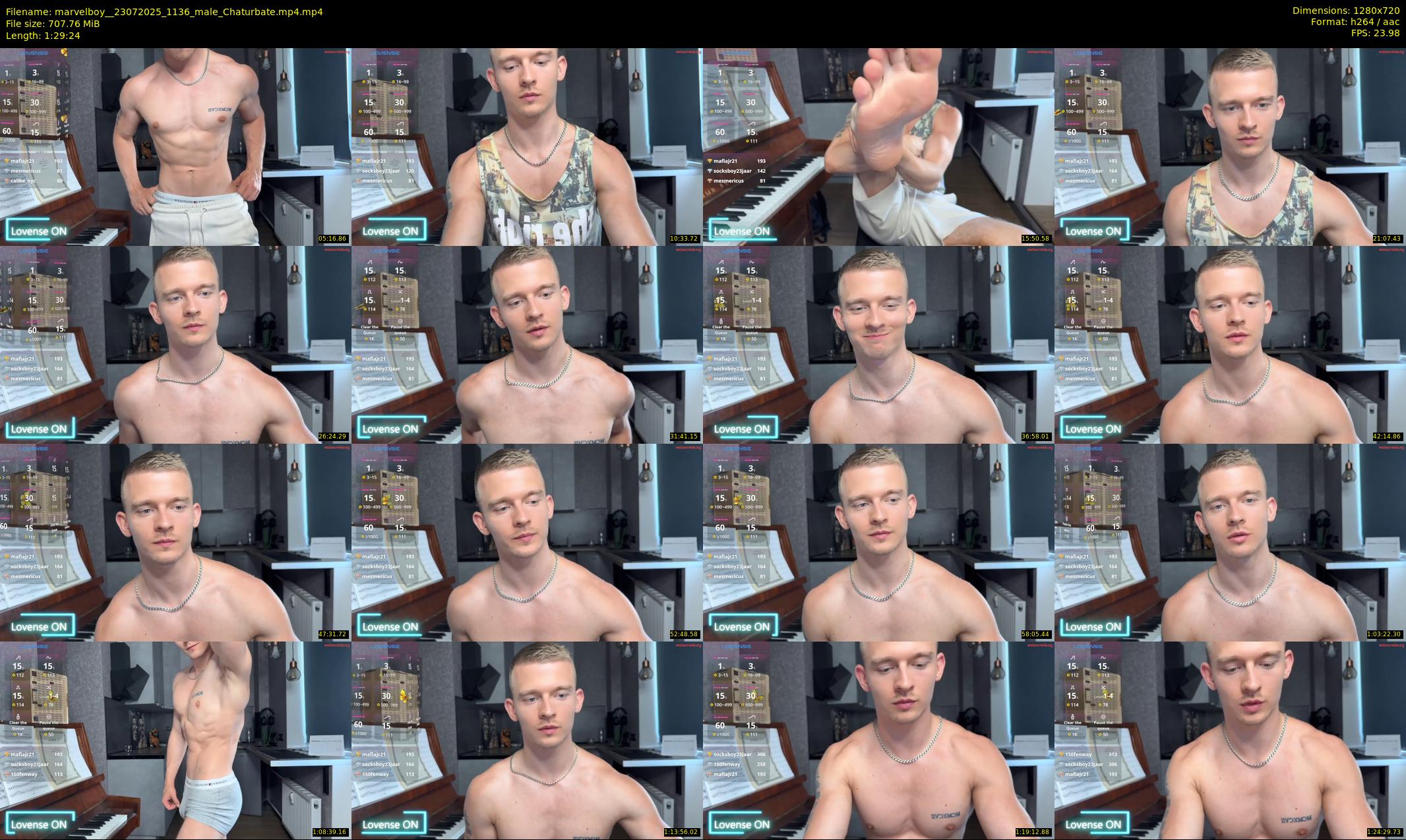 marvelboy_ — 90 minute Chaturbate male cam show recording, 720p, Jul 23, 2025