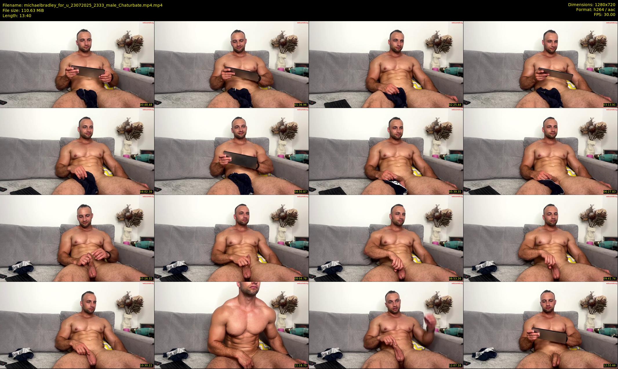 michaelbradley_for_u — 14 minute Chaturbate male cam show recording, 720p, Jul 23, 2025