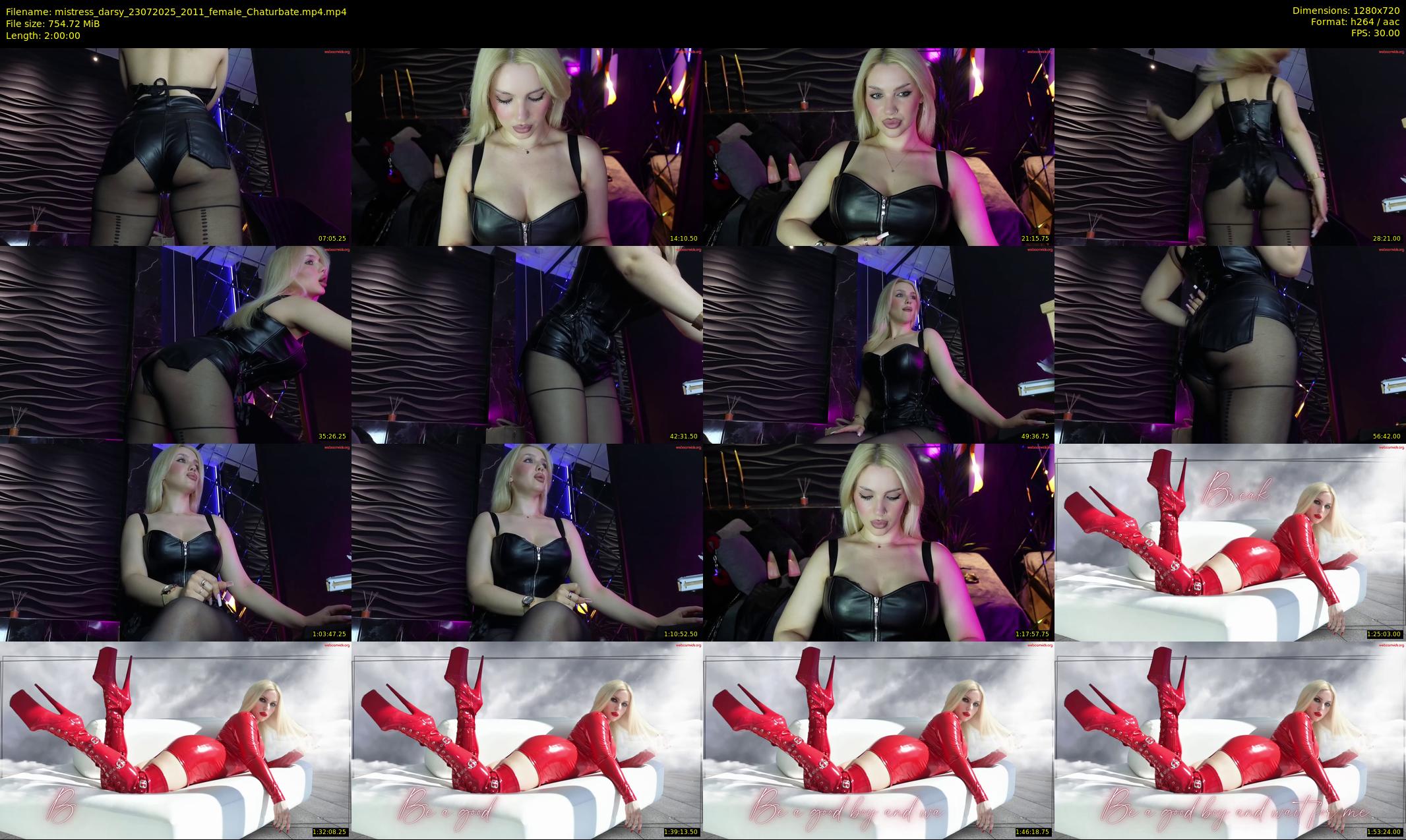 mistress_darsy — 120 minute Chaturbate female cam show recording, 720p, Jul 23, 2025