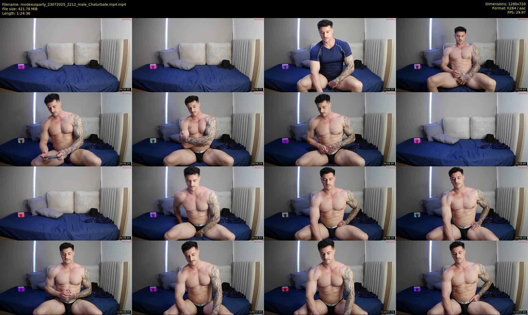 modexusparty — 85 minute Chaturbate male cam show recording, 720p, Jul 23, 2025