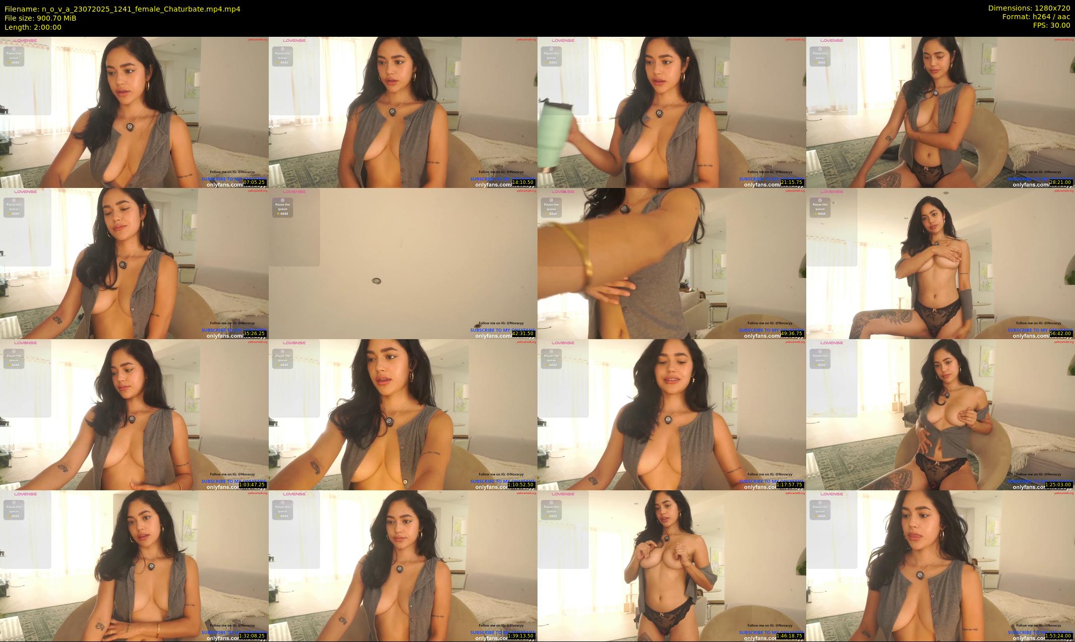 n_o_v_a — 120 minute Chaturbate female cam show recording, 720p, Jul 23, 2025