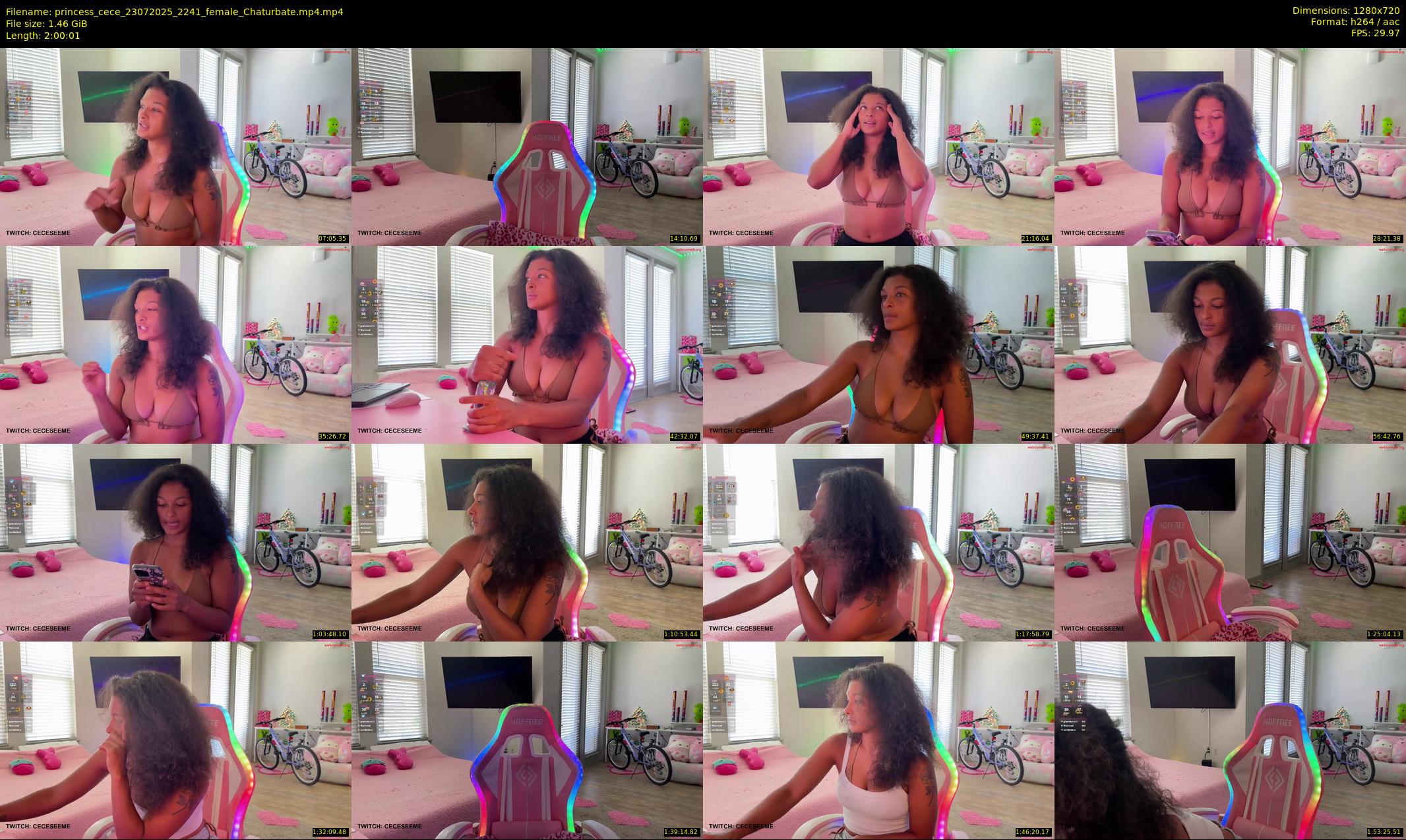 princess_cece — 121 minute Chaturbate female cam show recording, 720p, Jul 23, 2025