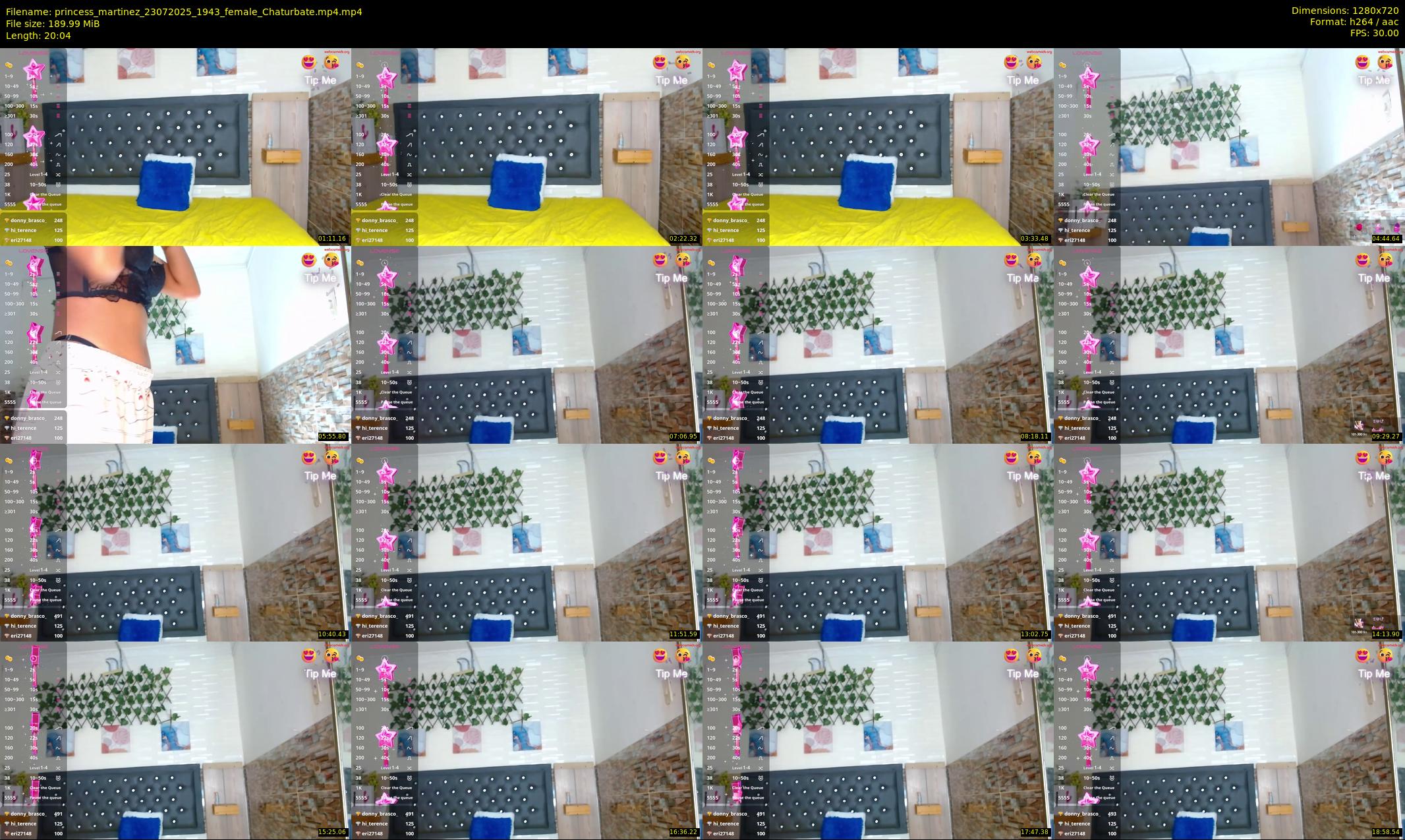 princess_martinez — 21 minute Chaturbate female cam show recording, 720p, Jul 23, 2025