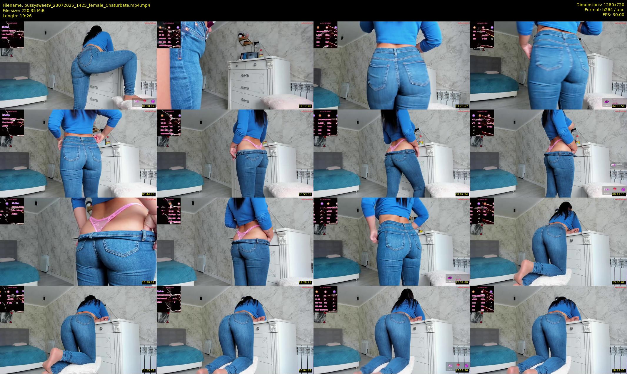 pussysweet9 — 20 minute Chaturbate female cam show recording, 720p, Jul 23, 2025