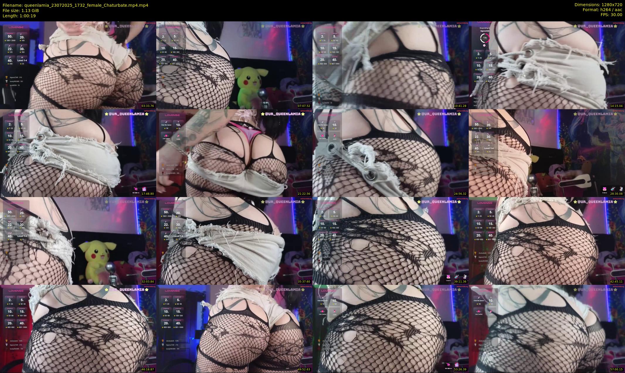 queenlamia — 61 minute Chaturbate female cam show recording, 720p, Jul 23, 2025