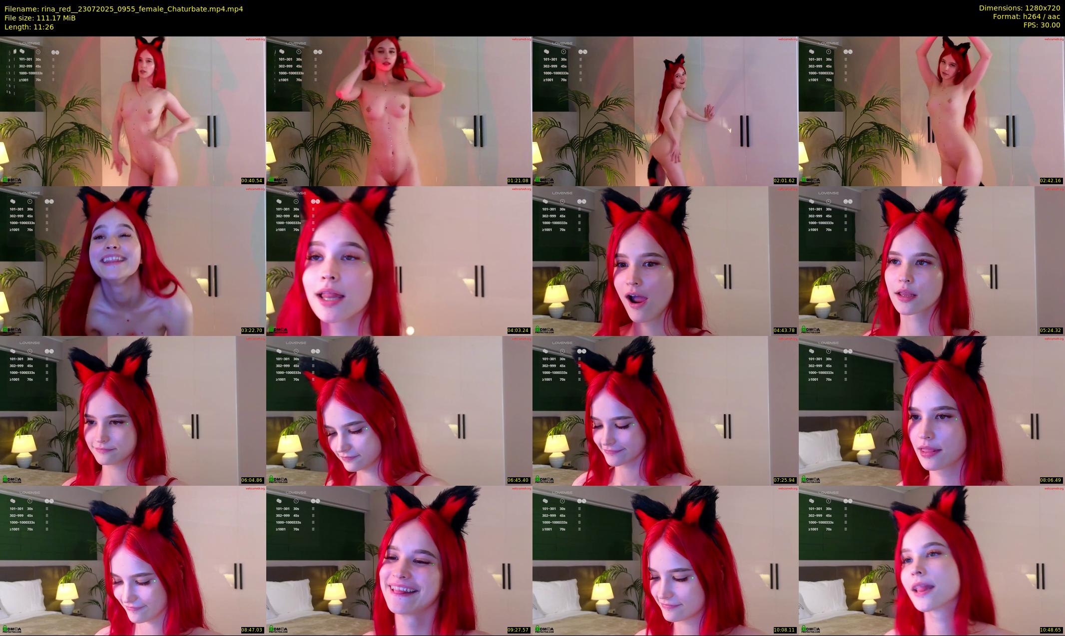 rina_red_ — 12 minute Chaturbate female cam show recording, 720p, Jul 23, 2025