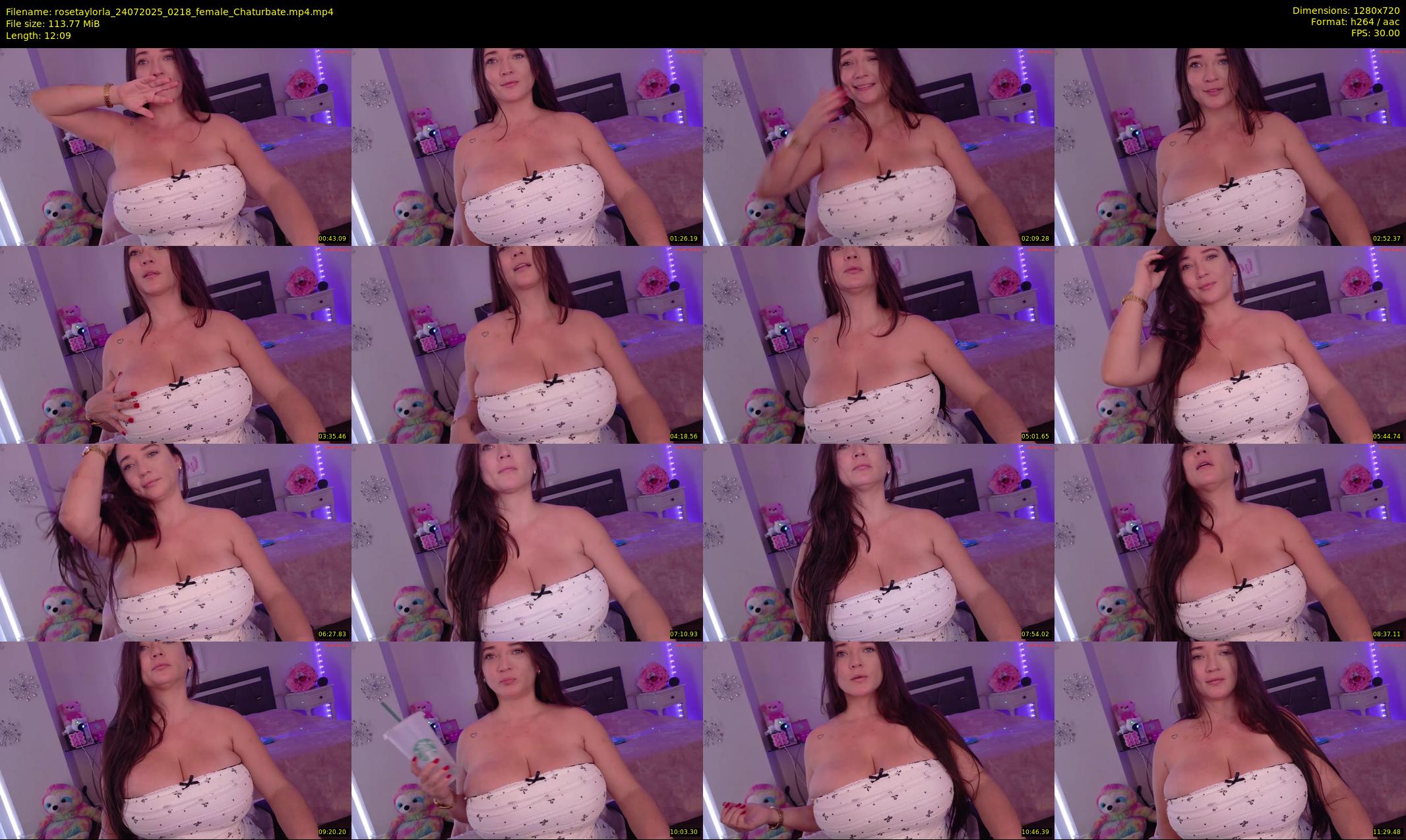 rosetaylorla — 13 minute Chaturbate female cam show recording, 720p, Jul 24, 2025