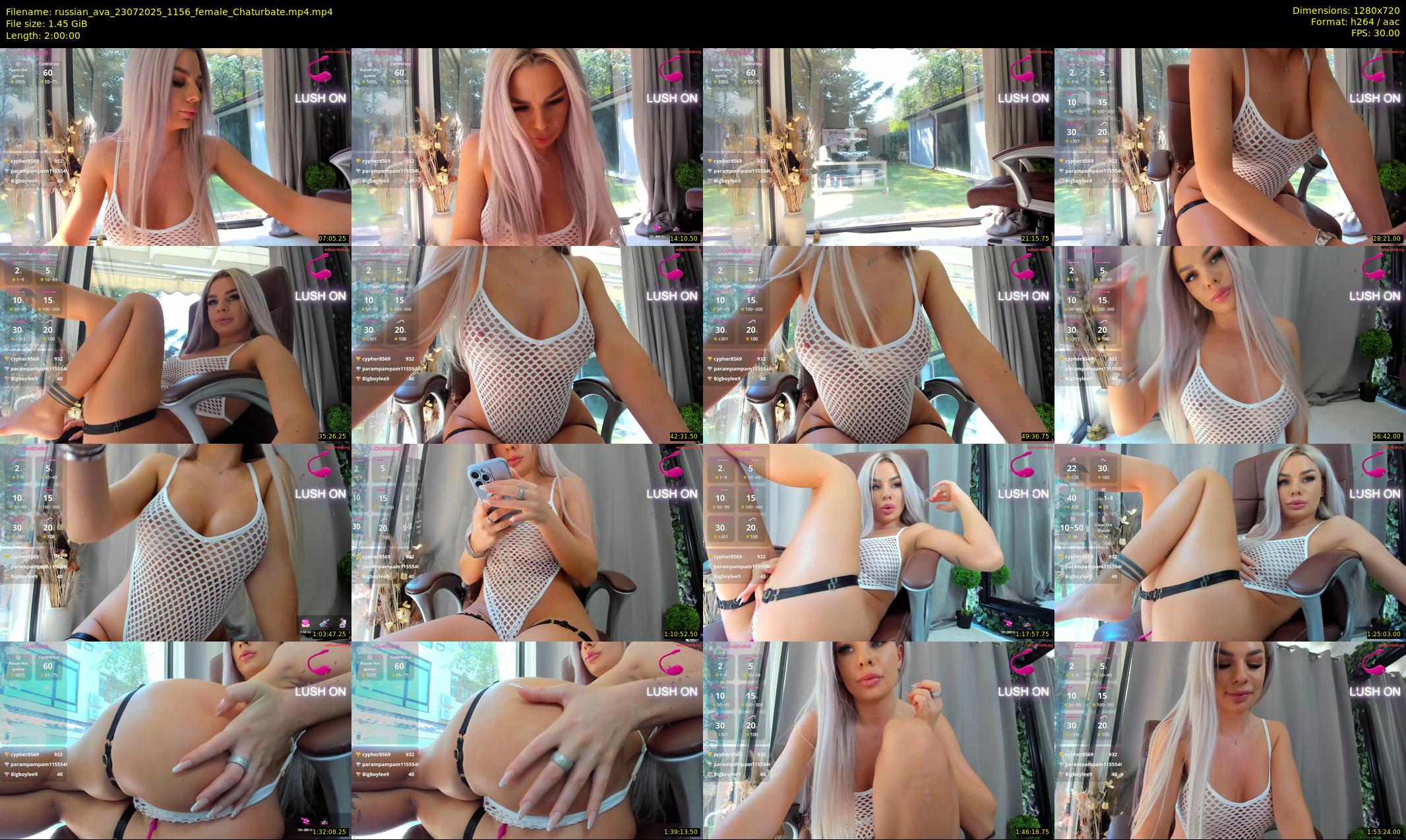 russian_ava — 120 minute Chaturbate female cam show recording, 720p, Jul 23, 2025