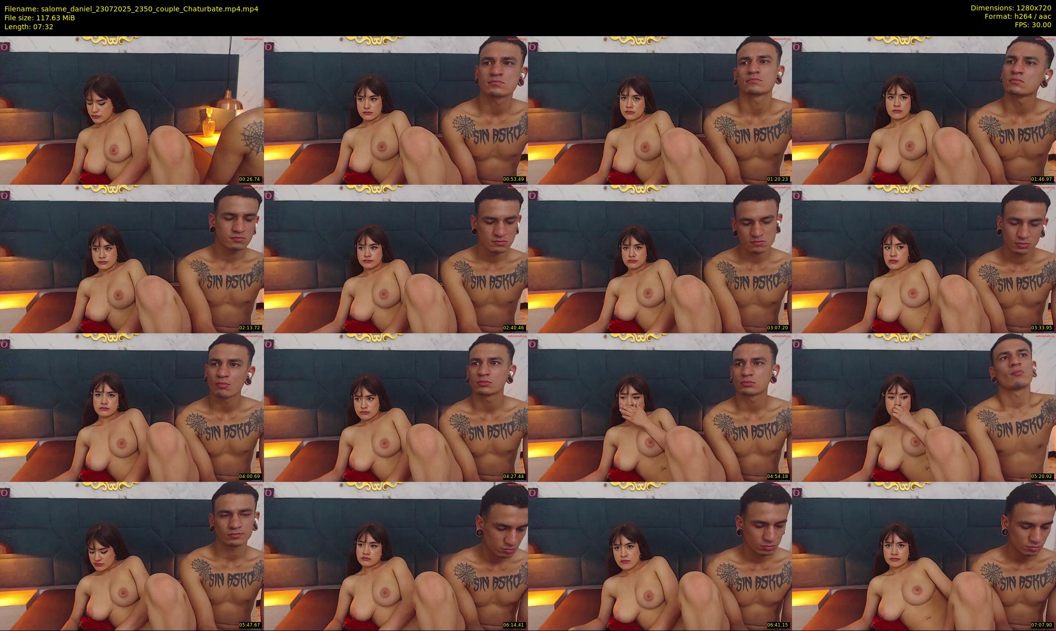 salome_daniel — 8 minute Chaturbate couple cam show recording, 720p, Jul 23, 2025